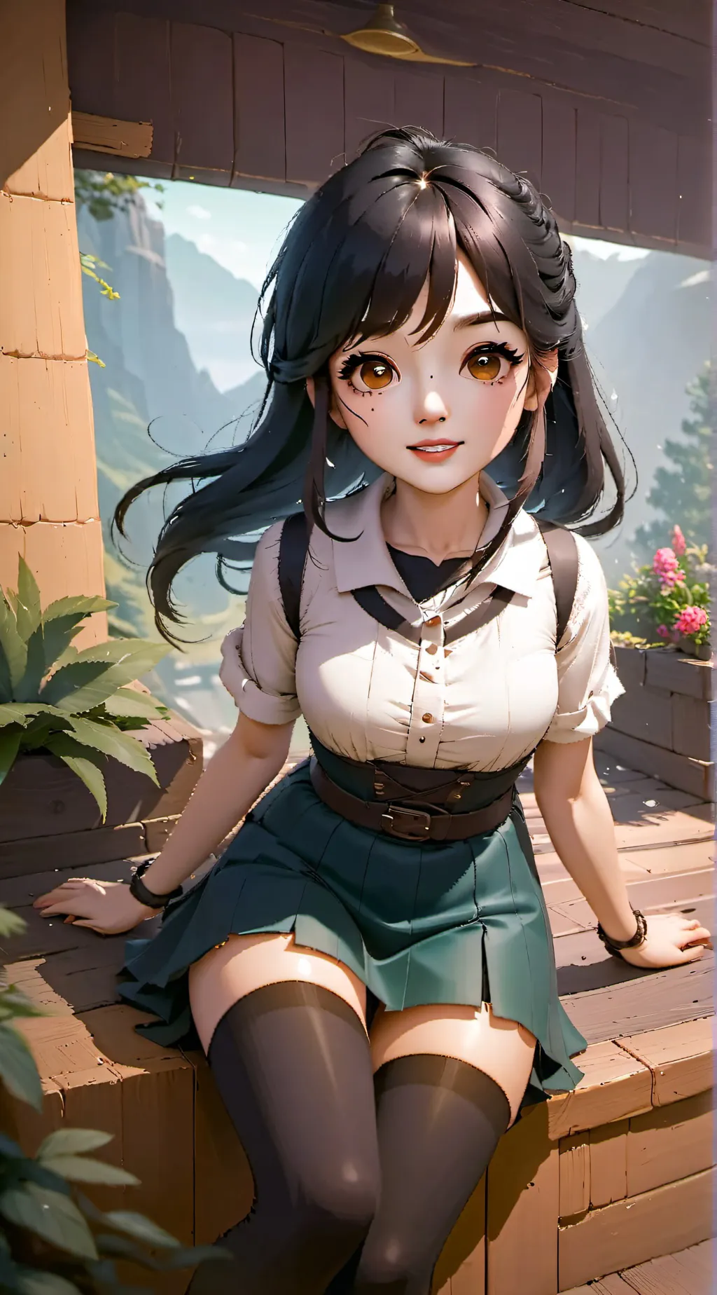 ai character: Hiros lil sis background