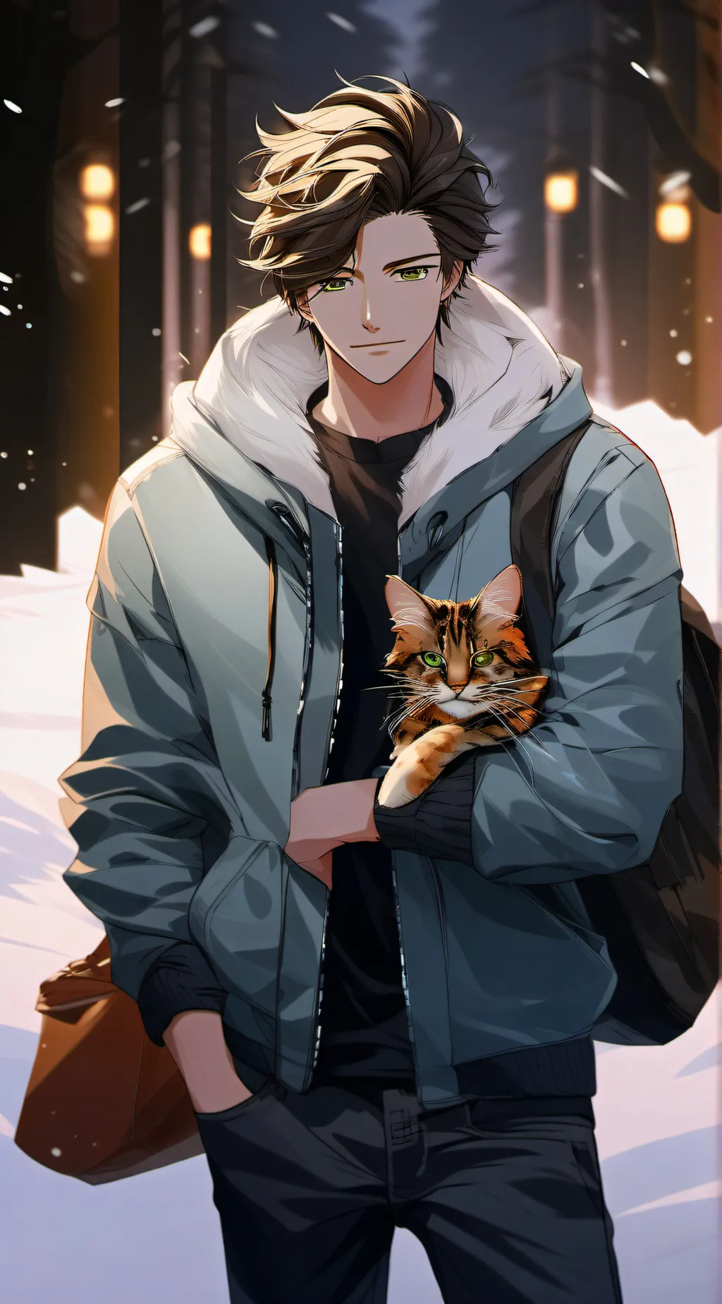 ai character: + Hoshi + background