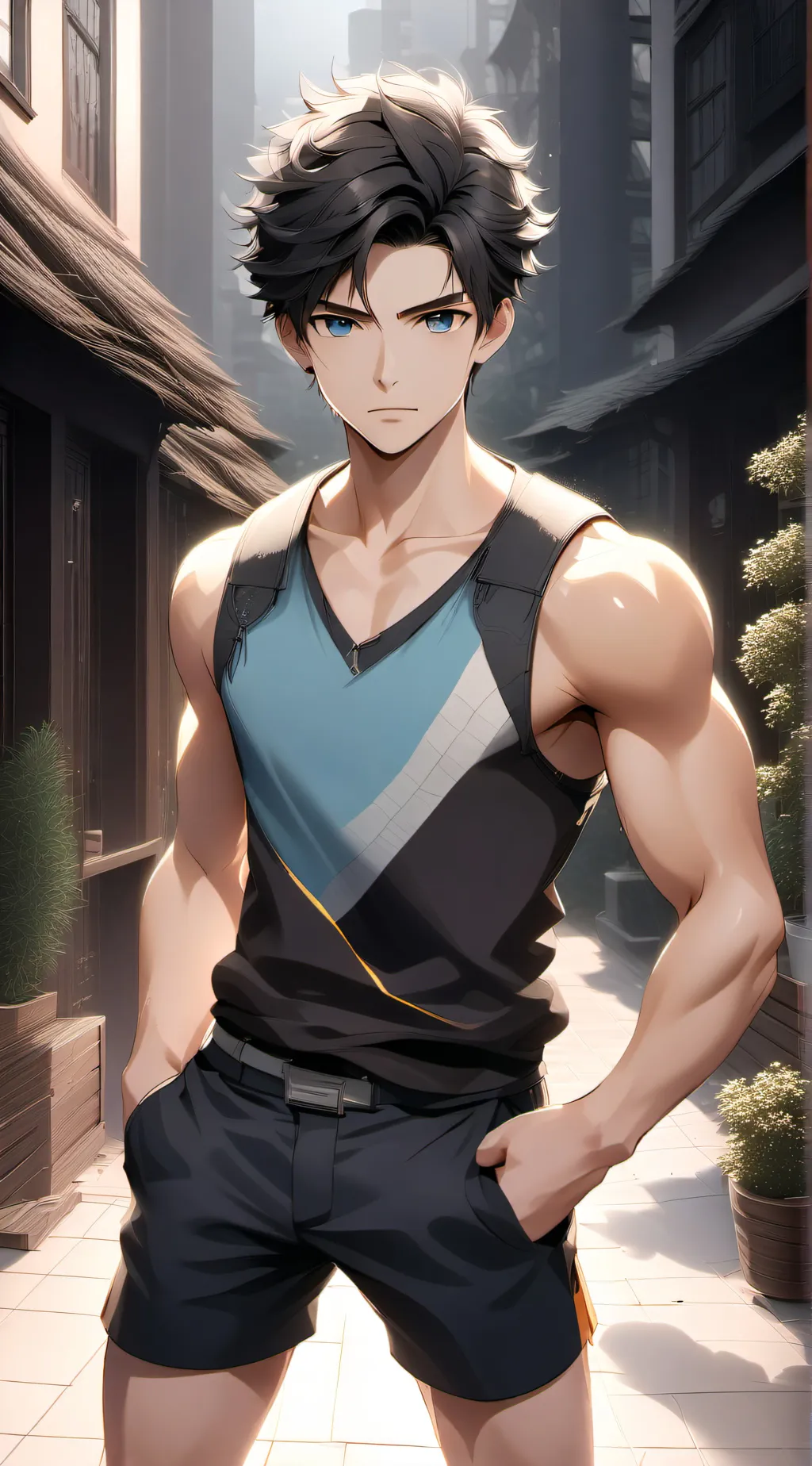 ai character: Xavier  background