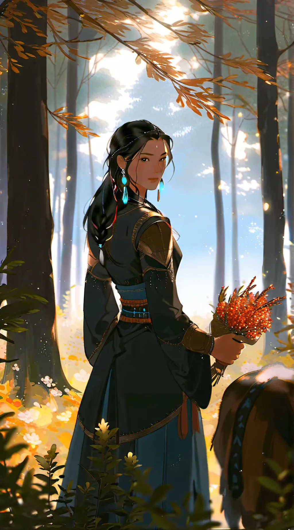 ai character: Pocahontas(MOVIE) background