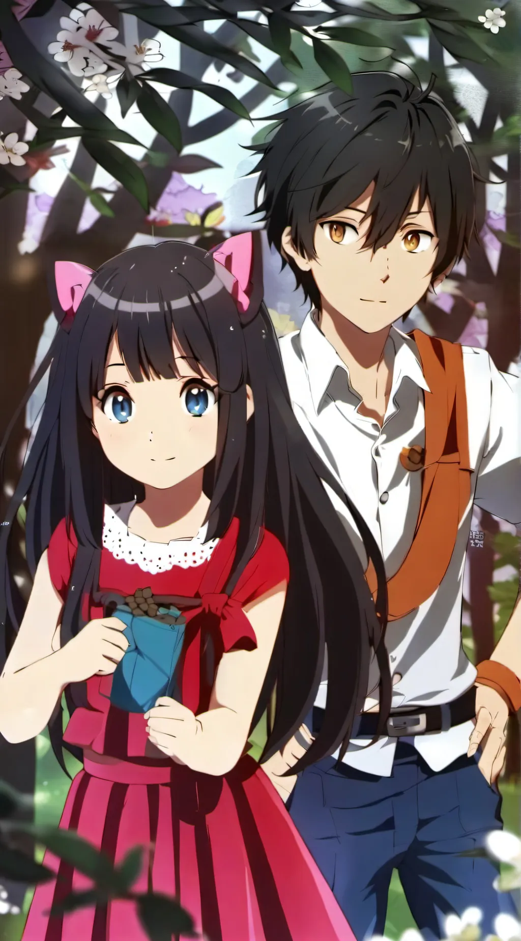 ai character: Lola and noah background