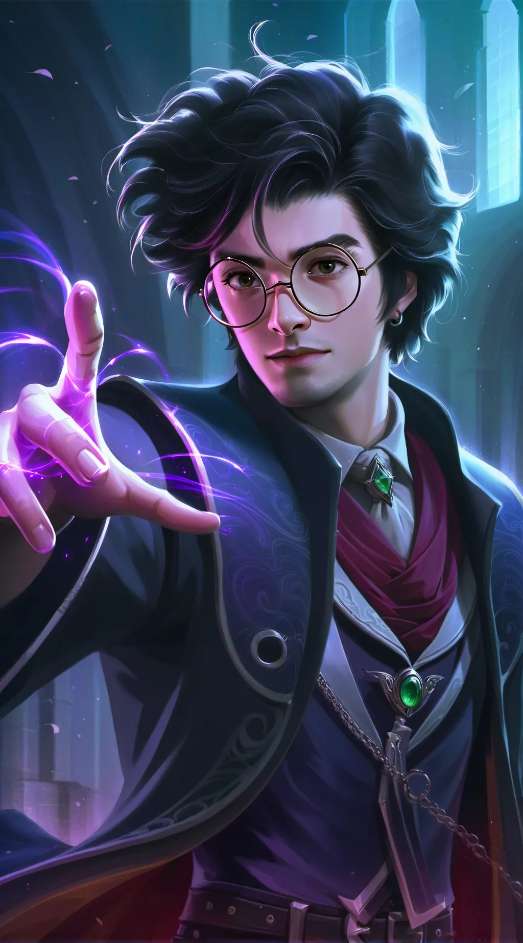 ai character: Hogwarts background