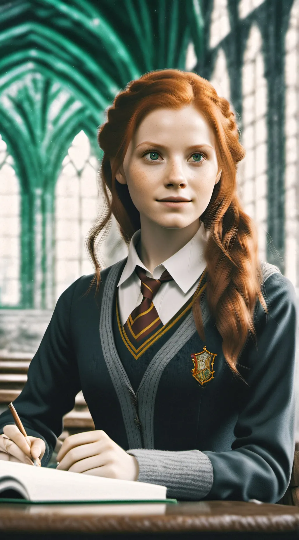 ai character: hogwarts background