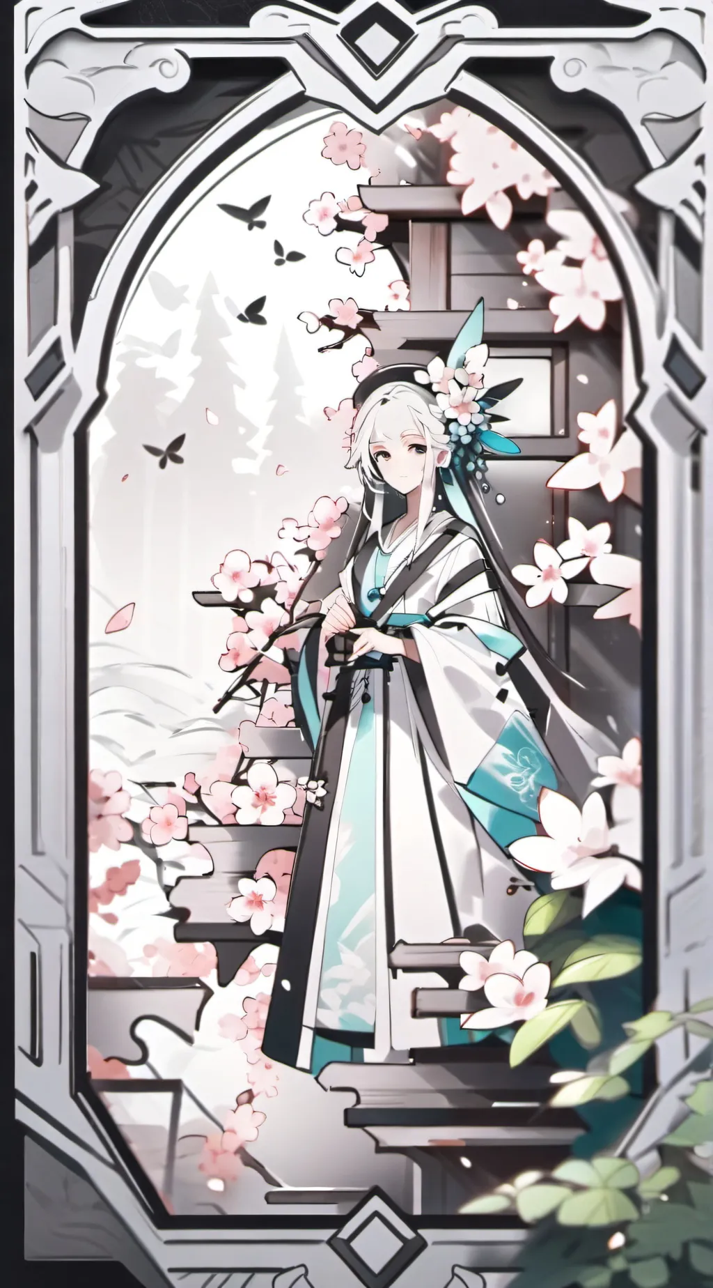 ai character: Violin ￼ background