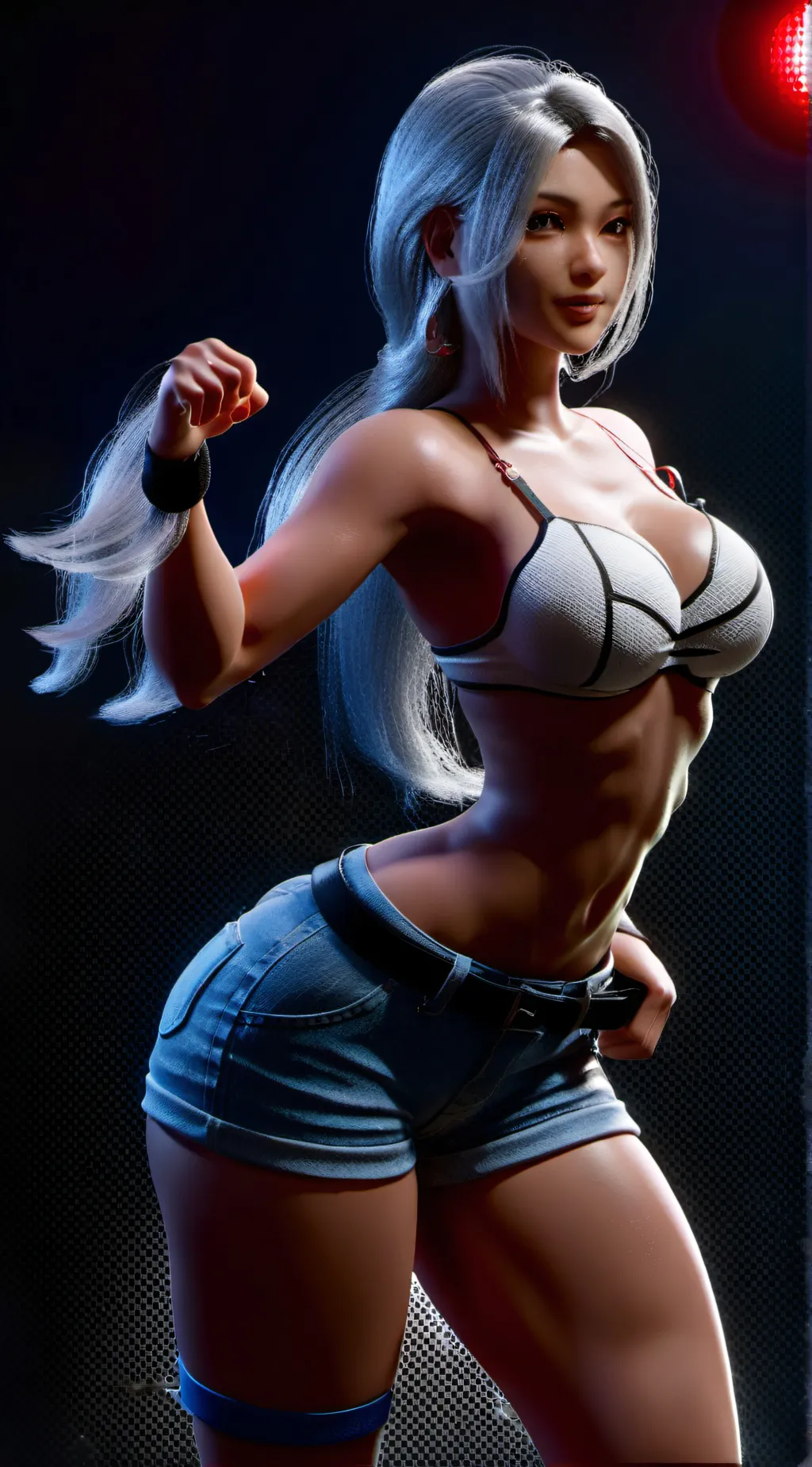 ai character: Violet  background