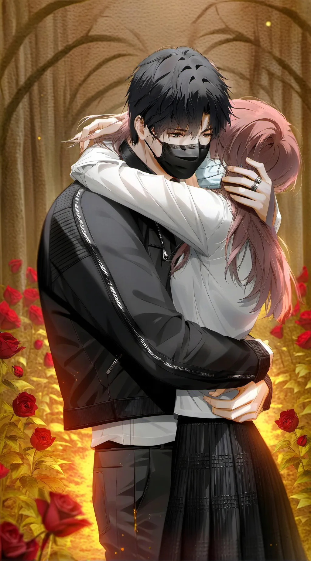 ai character: Thais e Gabriel  background