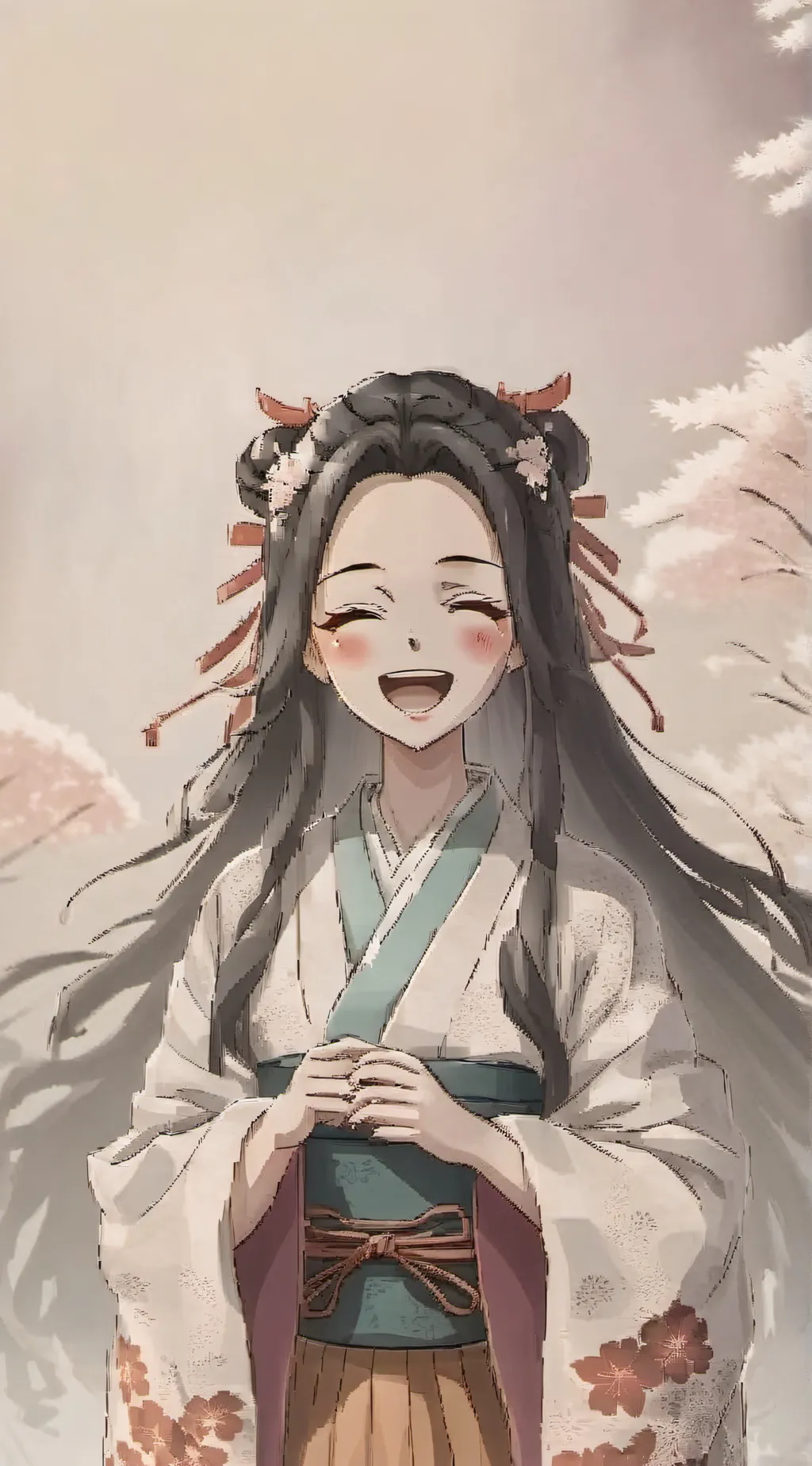 ai character: nezoko background