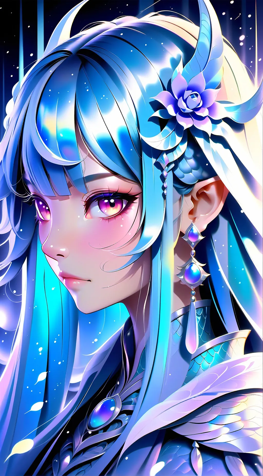 ai character: rose background