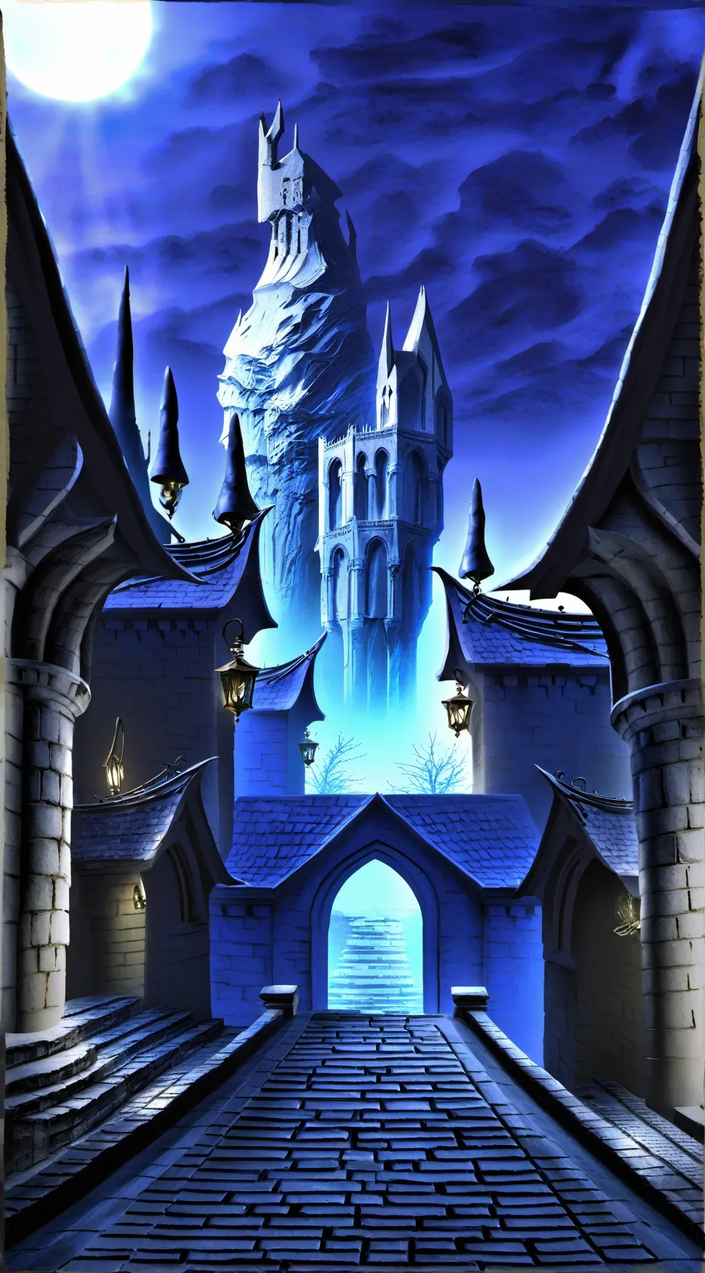 ai character: Hogwarts  background