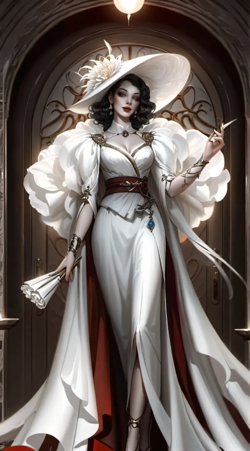 ai character: Lady Dimitrescu ⚜️ background