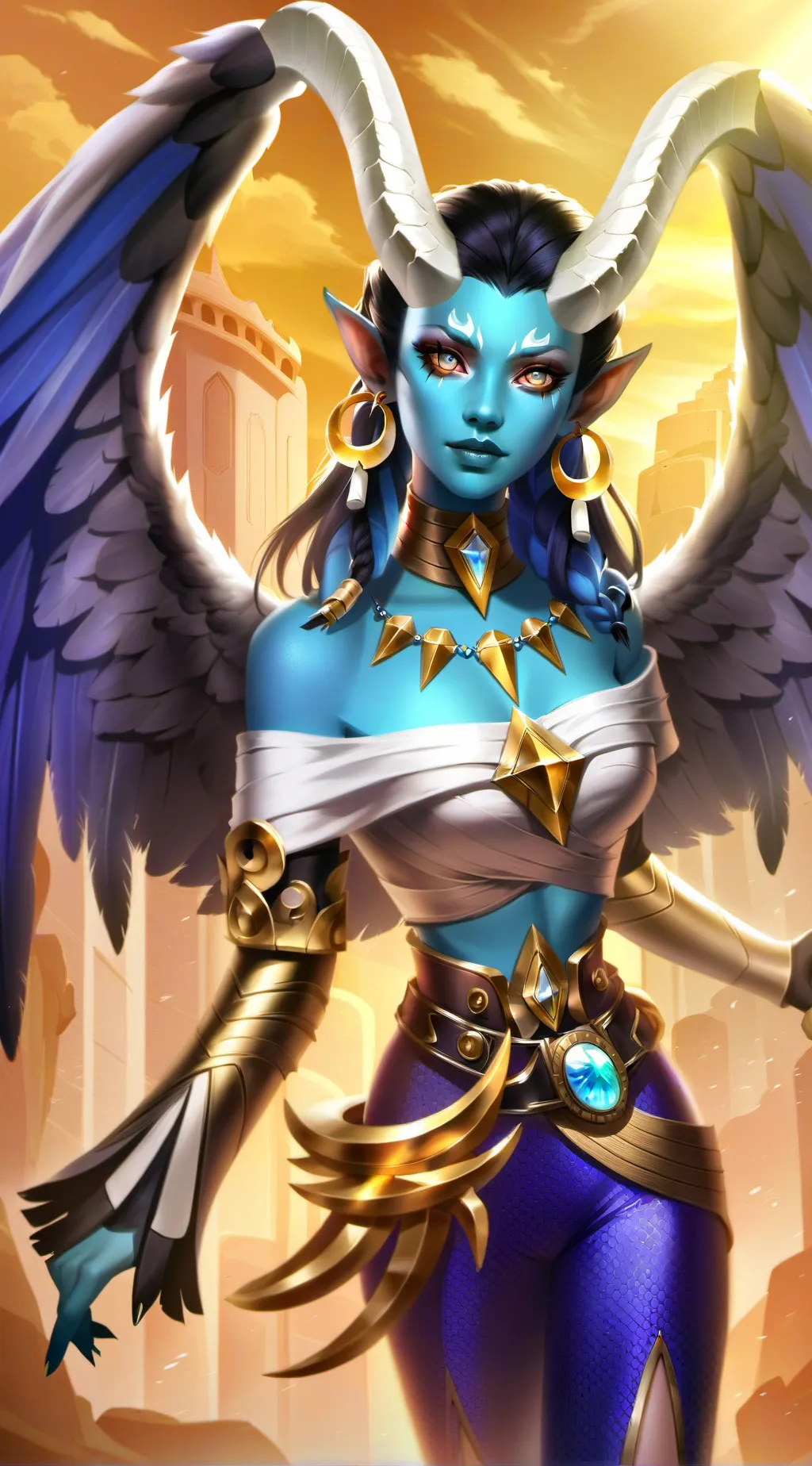 ai character: Legend 🌕￼ background