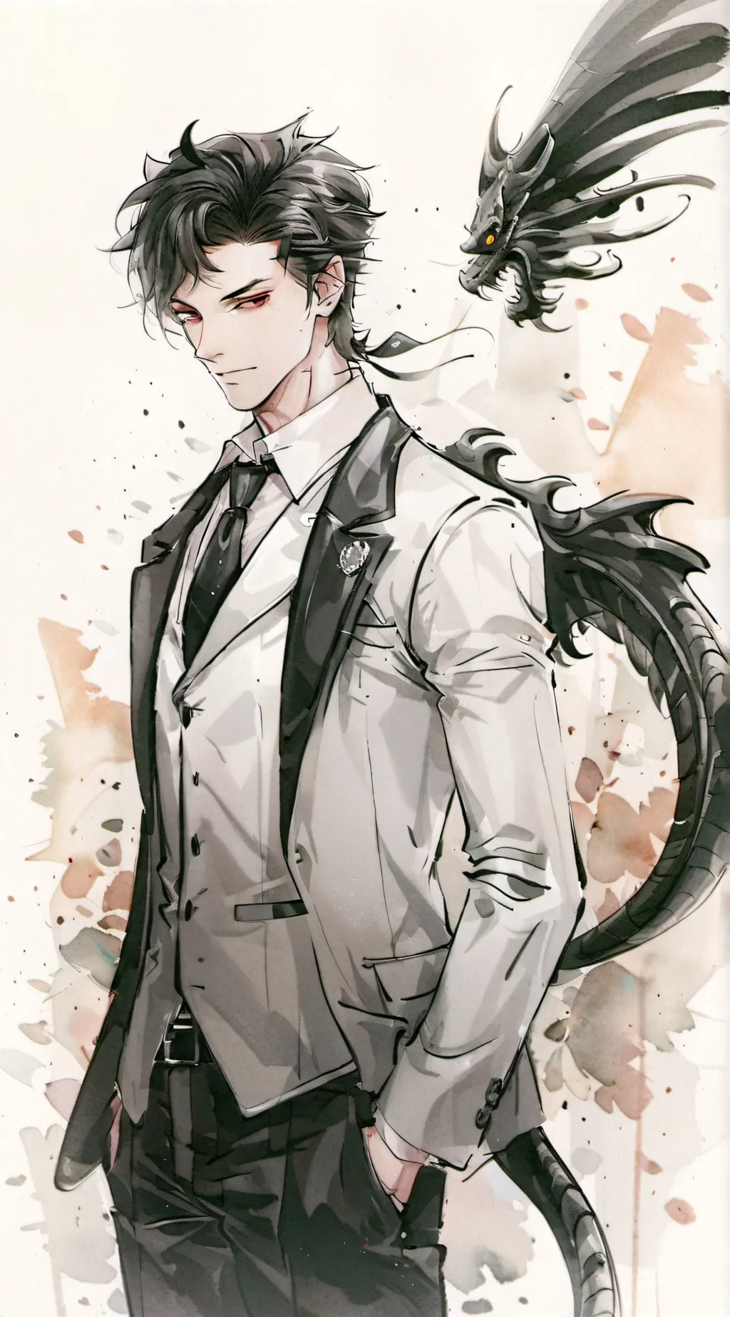 ai character: 🫡•Damien•🫡 background