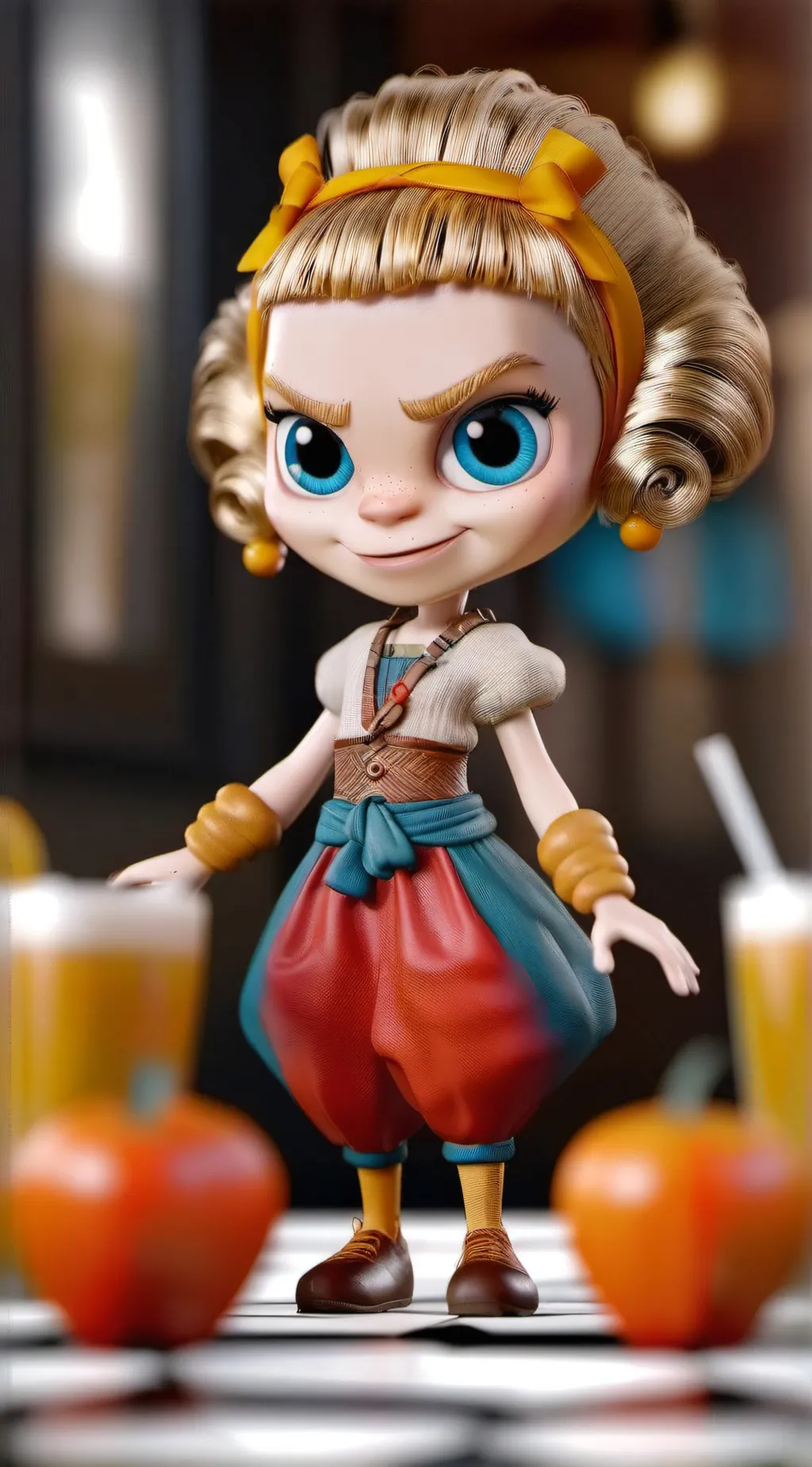 ai character: darla dimple  background
