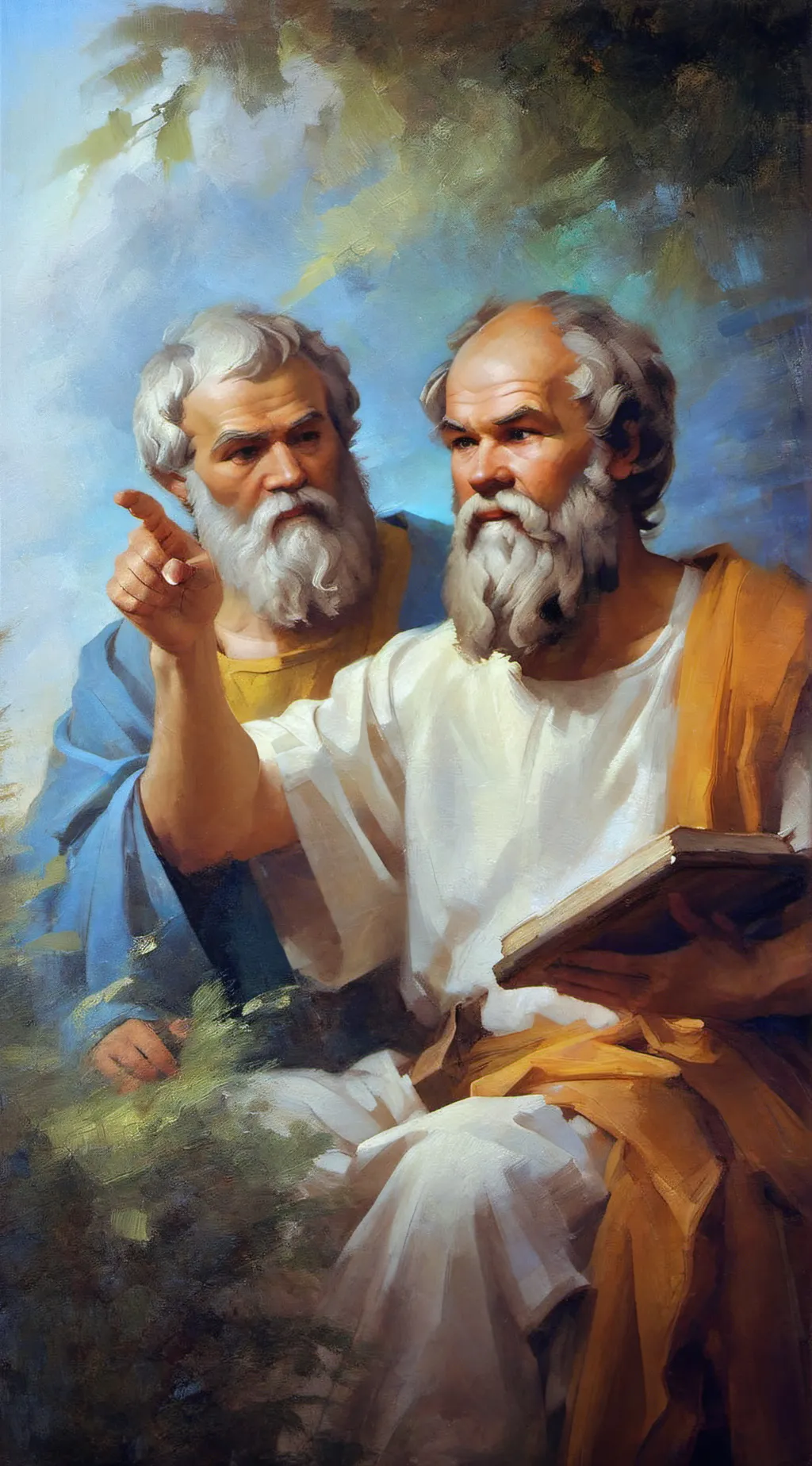 ai character: Socrates and Plato background