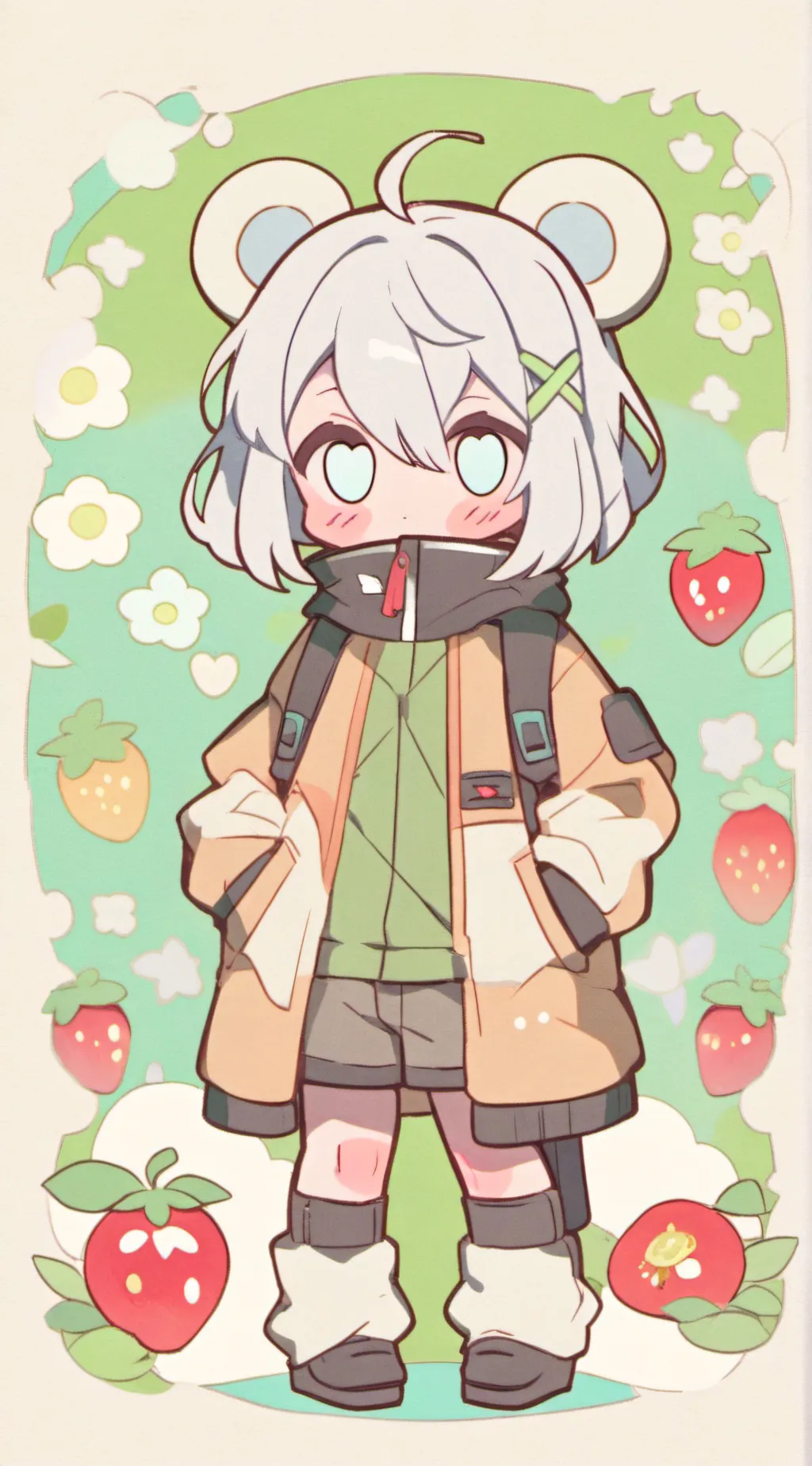 ai character: Chibi  background