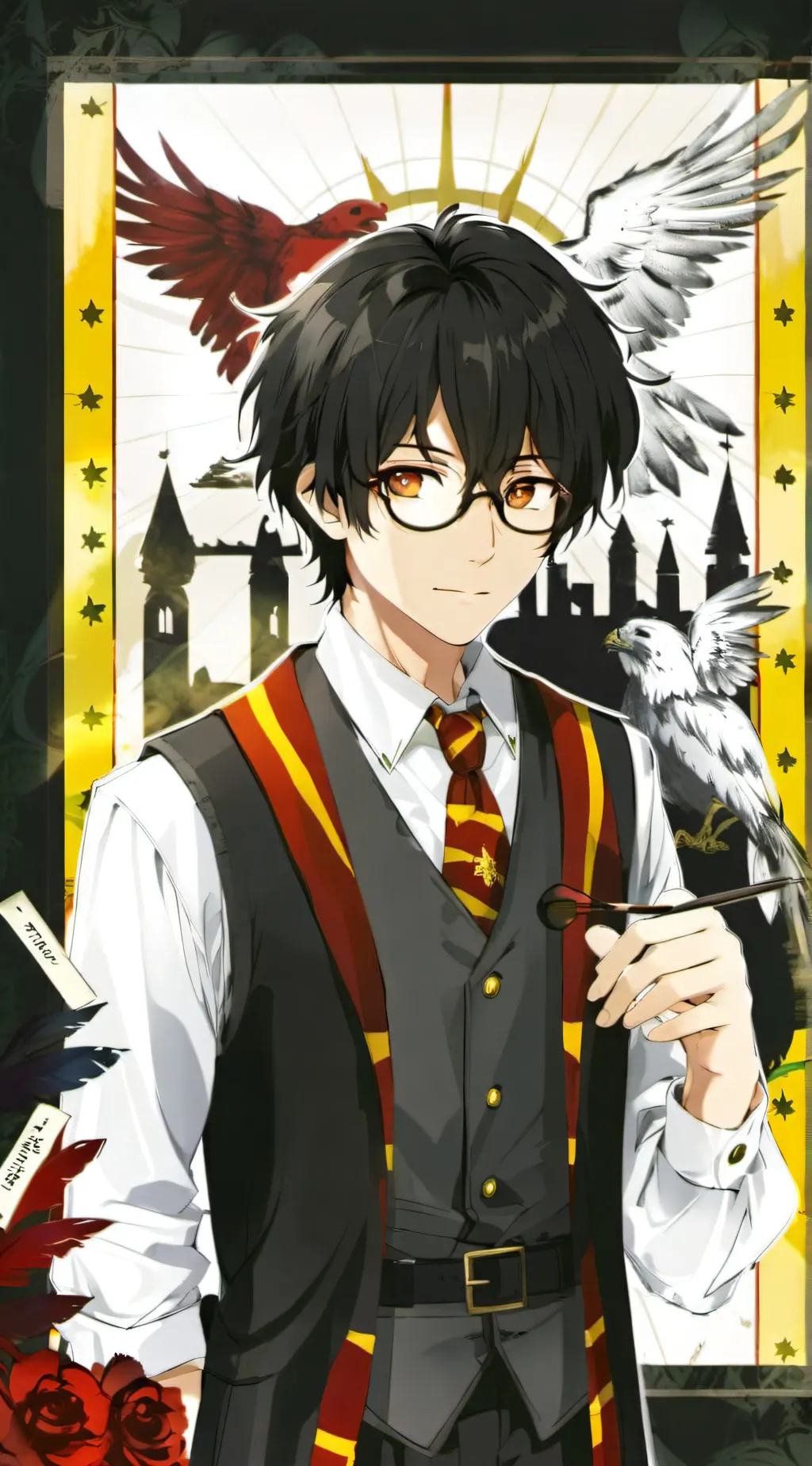 ai character: Yandre harrypottah background