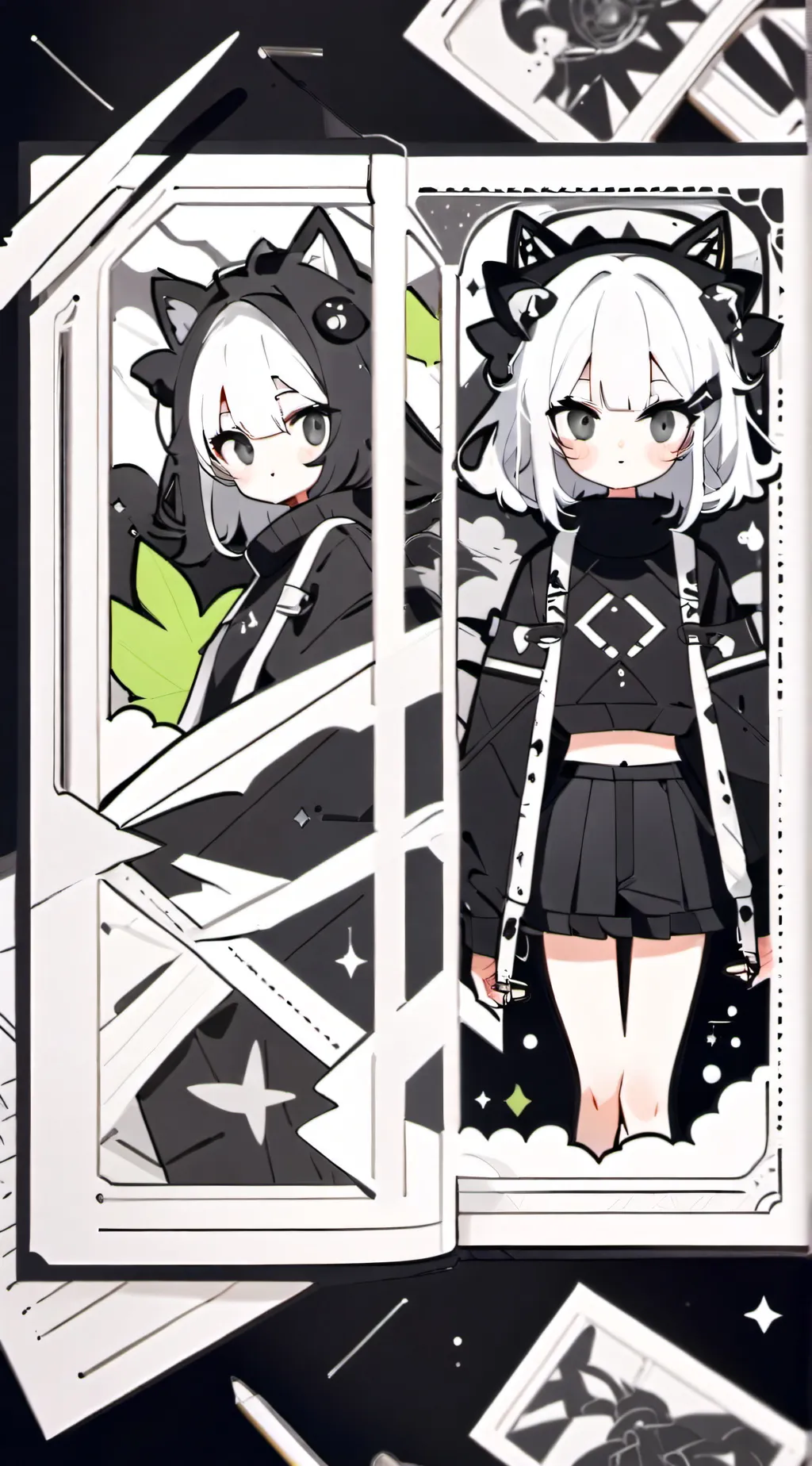 ai character: Niki and Milo background