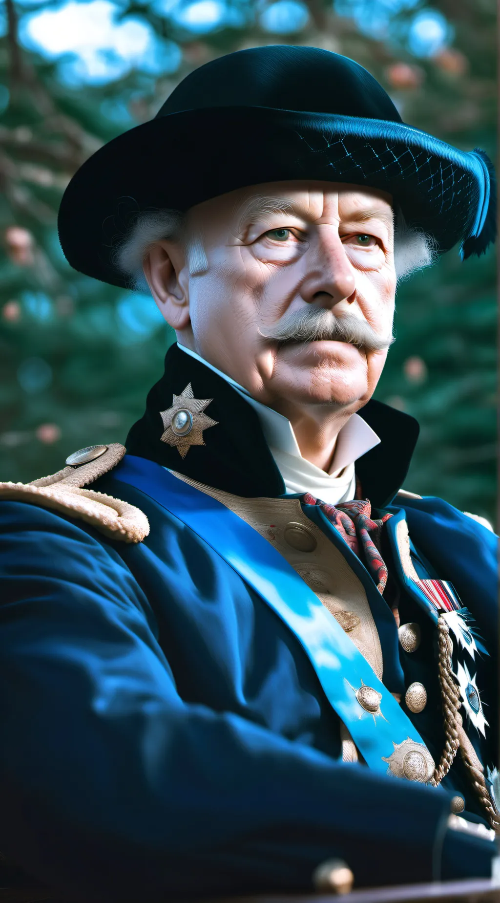 ai character: King George the 3 background