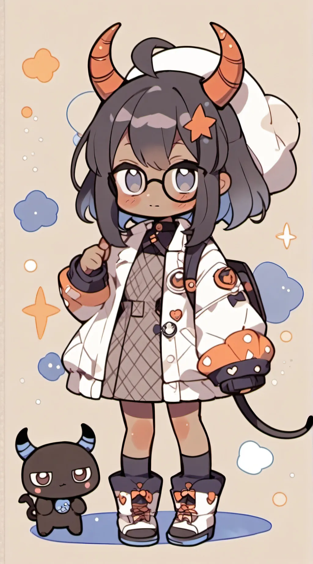 ai character: Jj  background