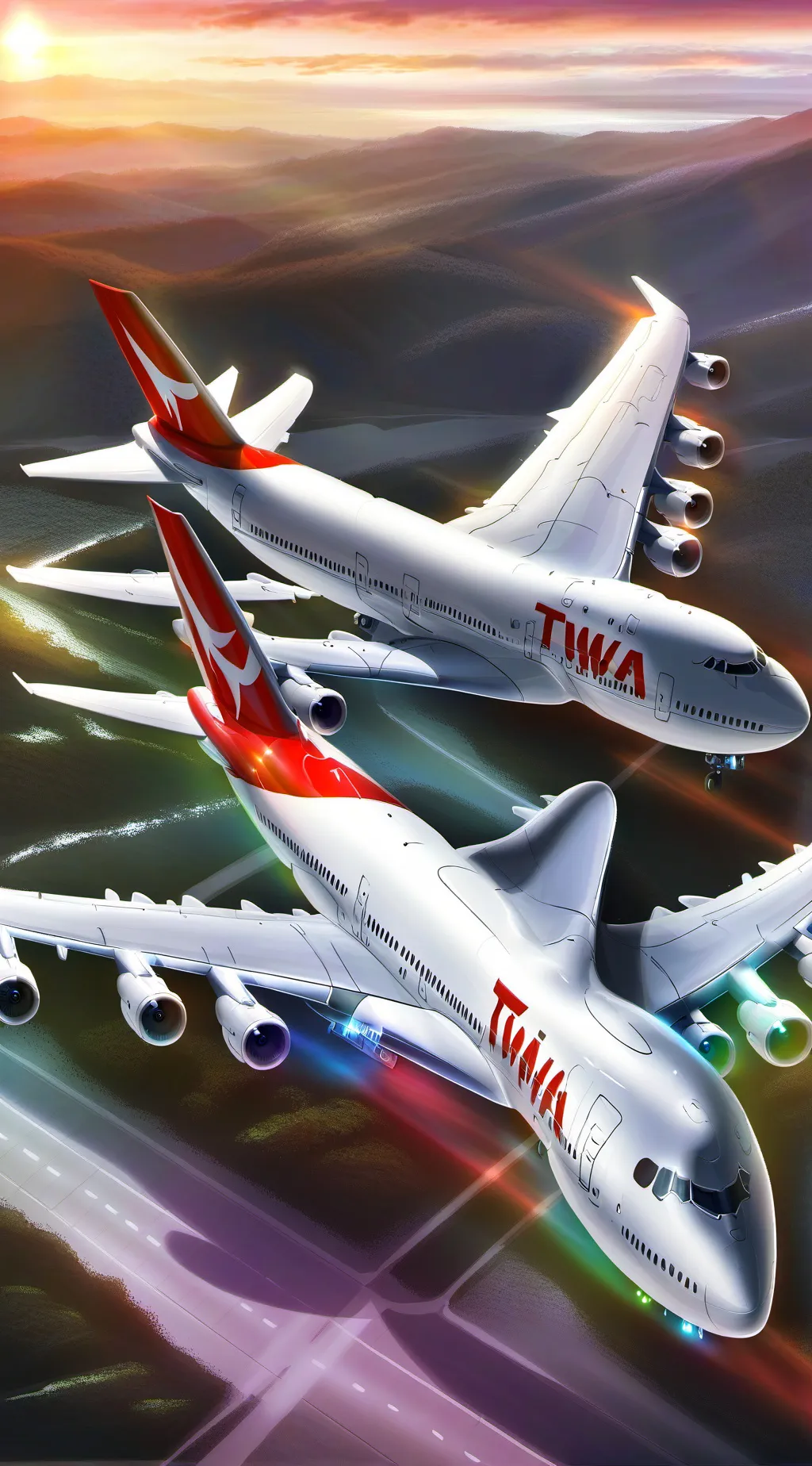 ai character: TWA flight 800 background