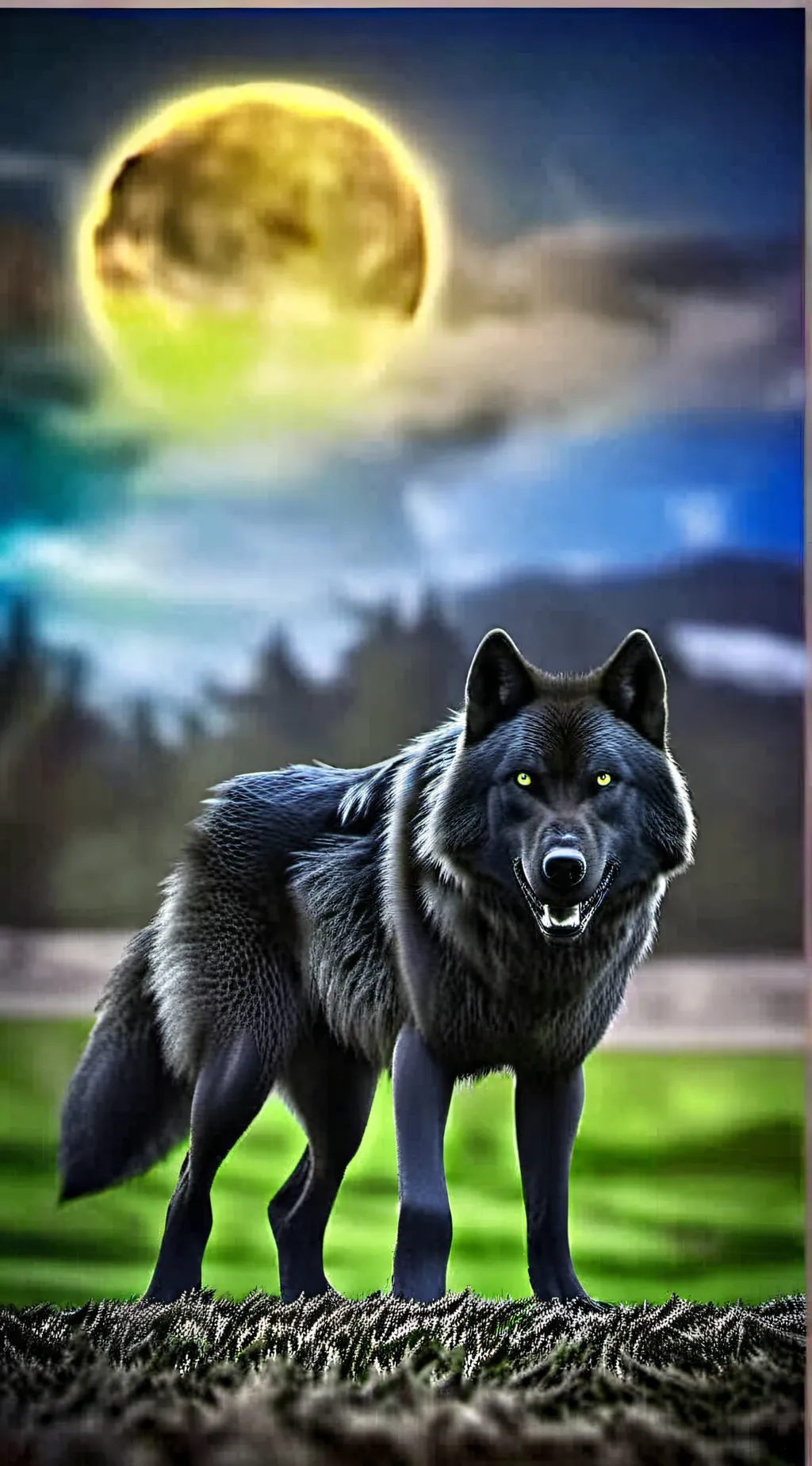 ai character: Fred the wolf background