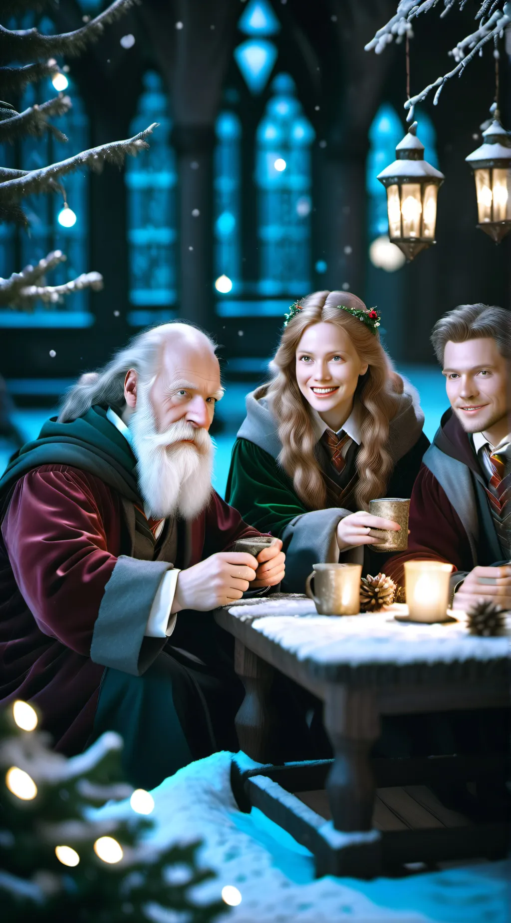 ai character: Hogwarts background