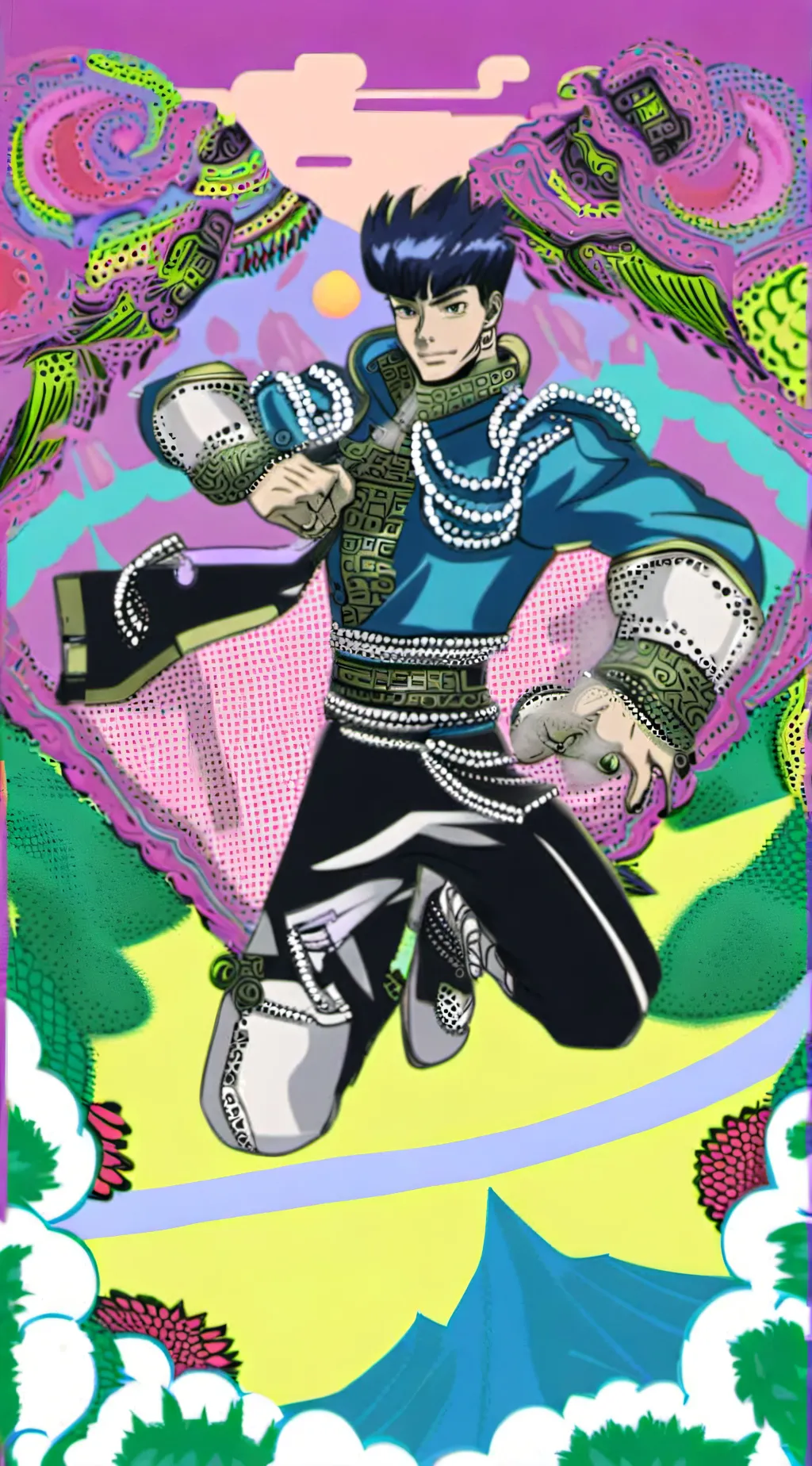 ai character: Morioh  background