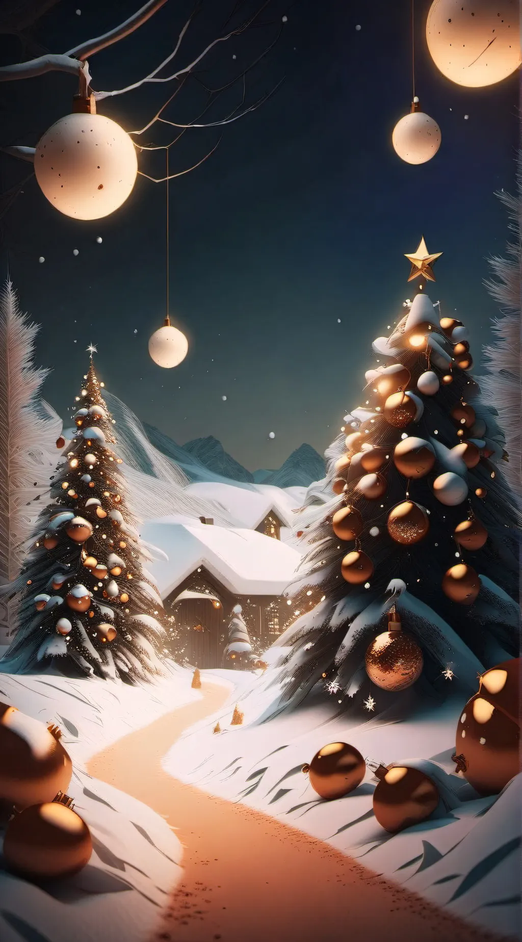 ai character: MD christmas background