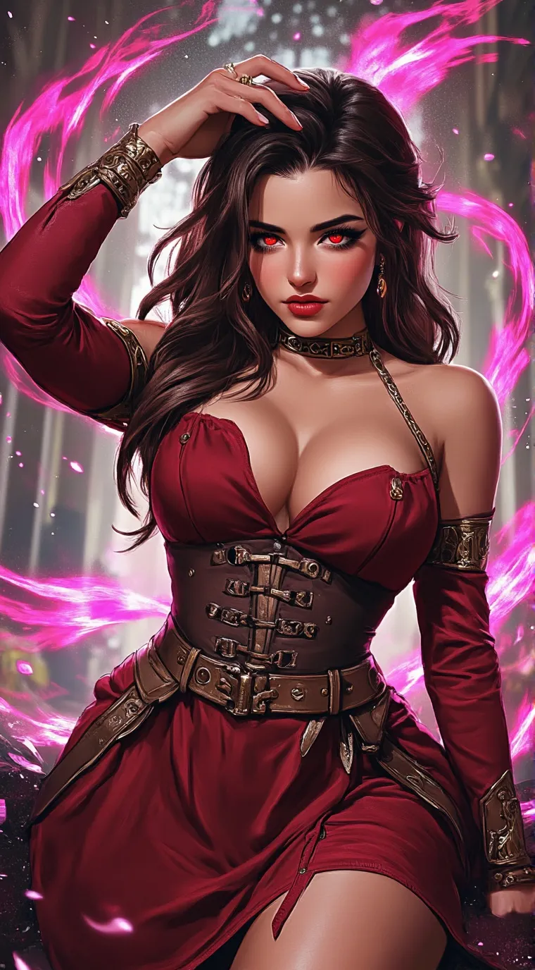ai character: Scarlet Witch  background