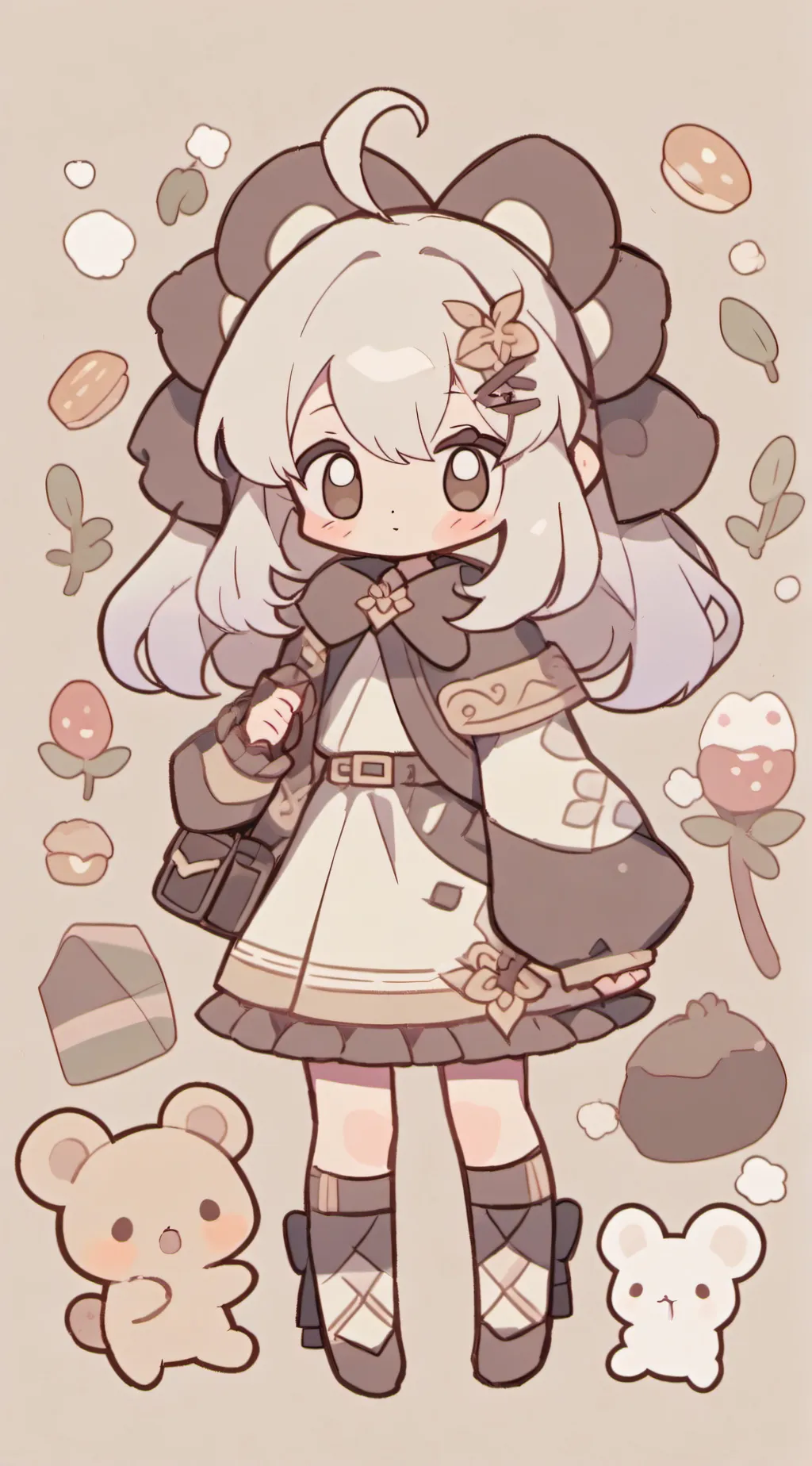 ai character: MHA Valentine day! background