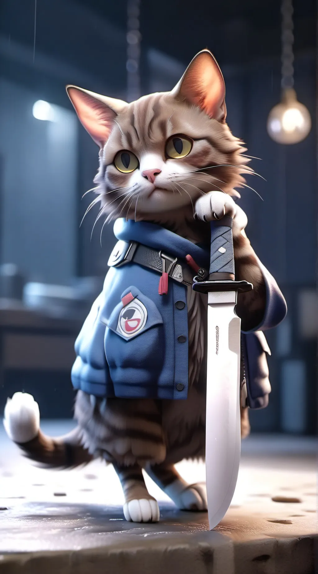 ai character: Spoiled cat background