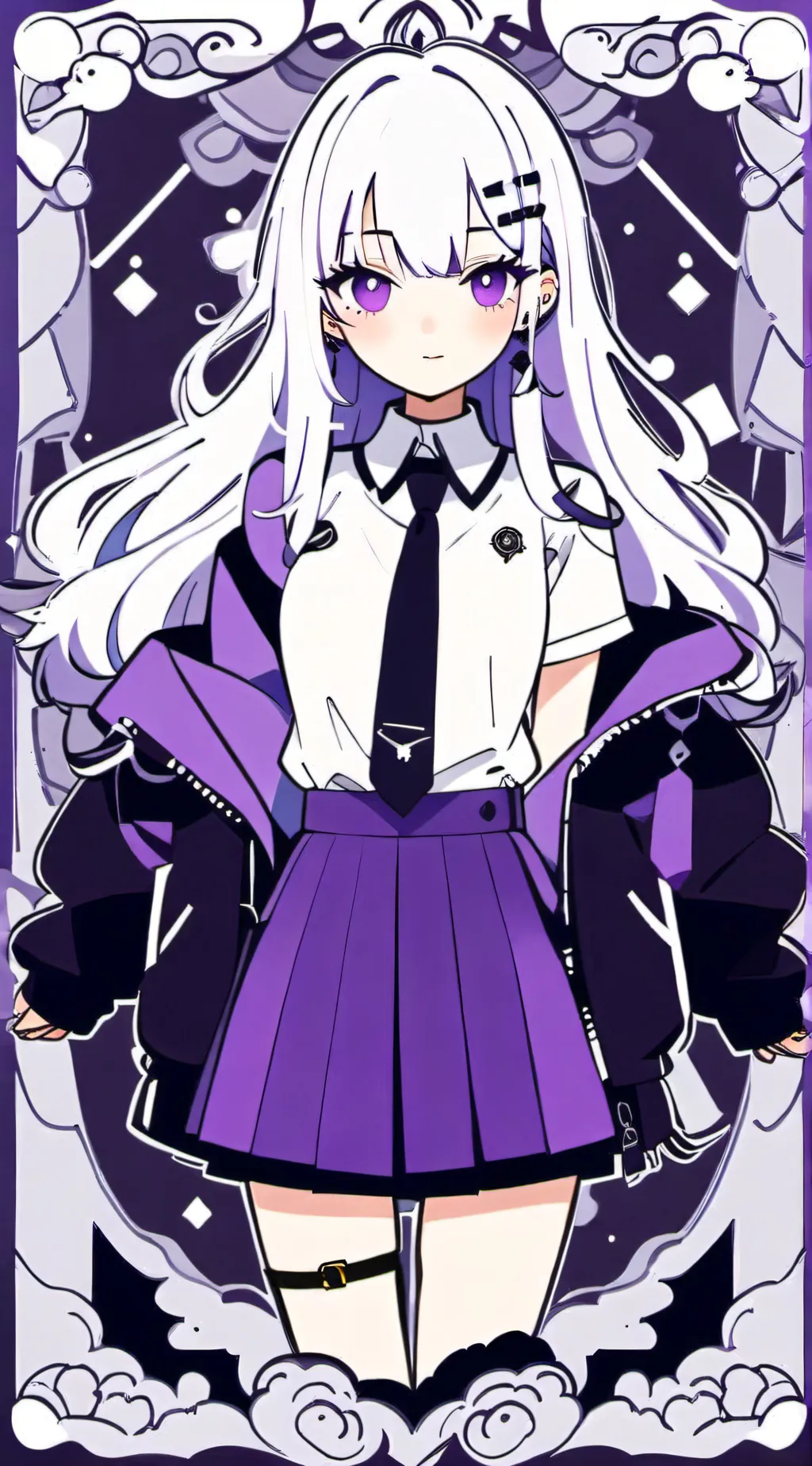 ai character: HALLOWEEN APHMAU background