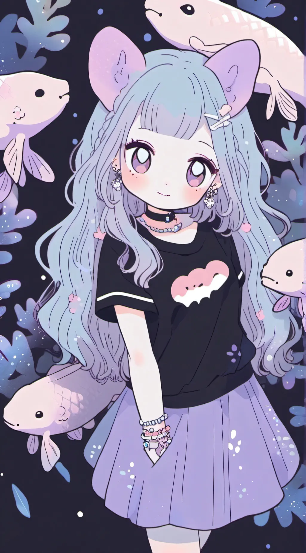 ai character: Axolotl background