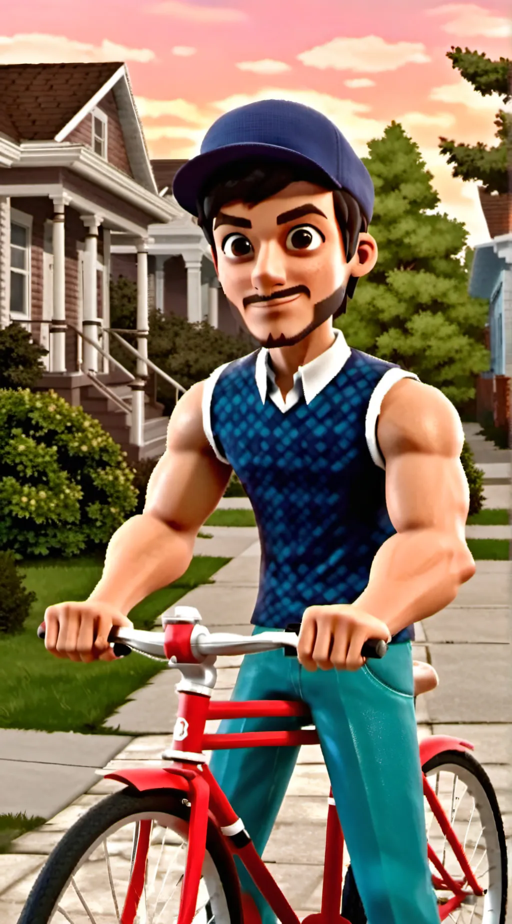 ai character: Paperboy 1989 background