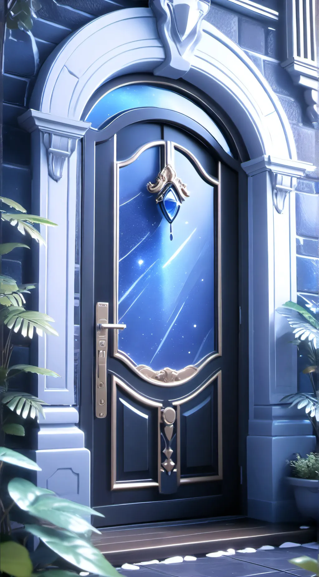 ai character: Ita Doors background