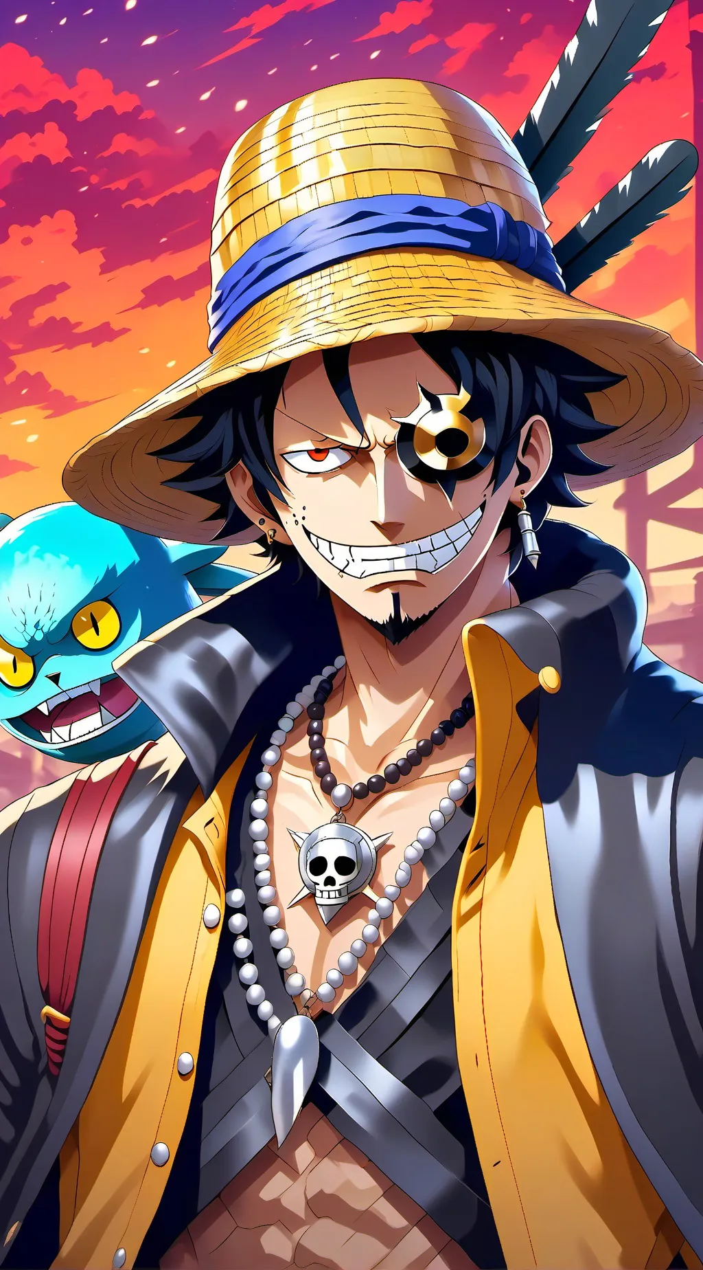 ai character: One Piece background