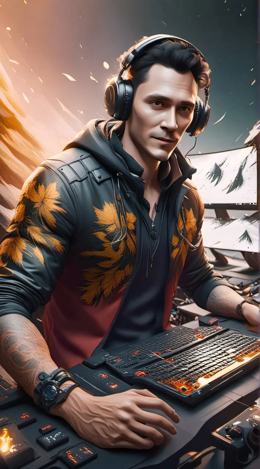 ai character: Loki Odinson background