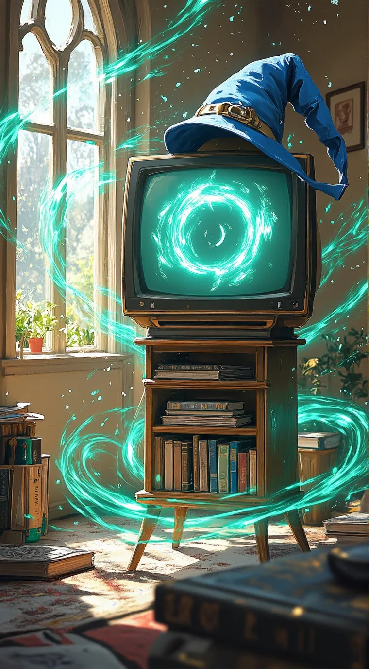 ai character: tv background