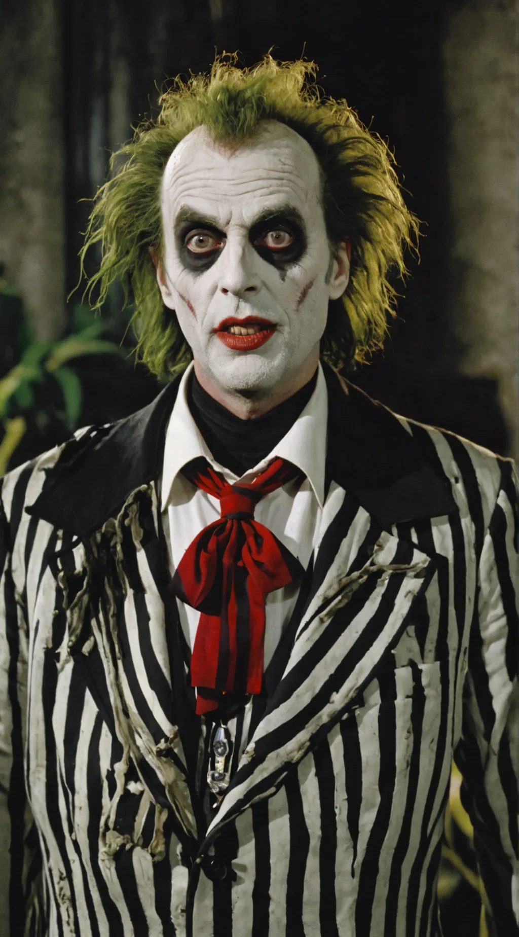 ai character:  Beetlejuice  background