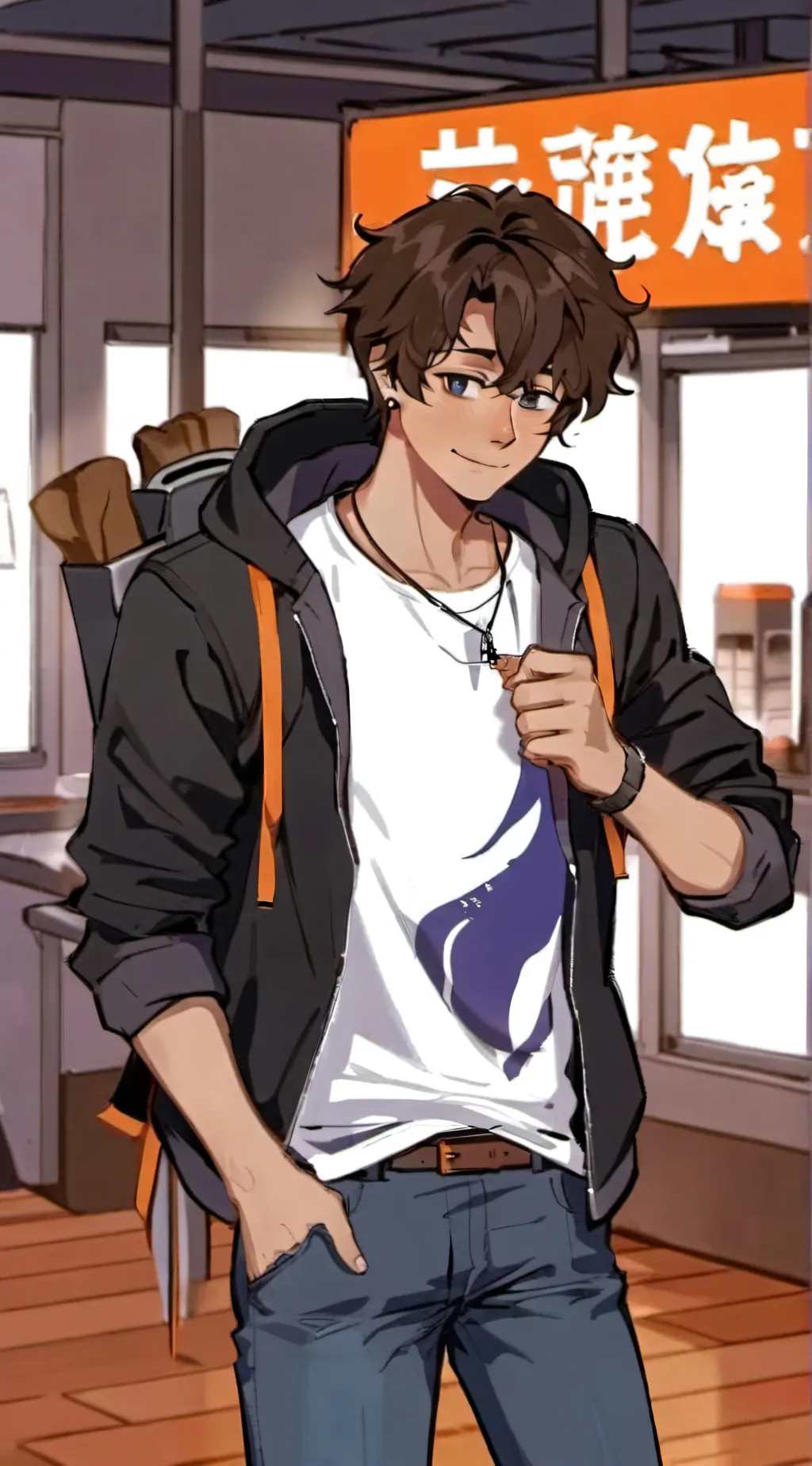 ai character: backwards aftons  background