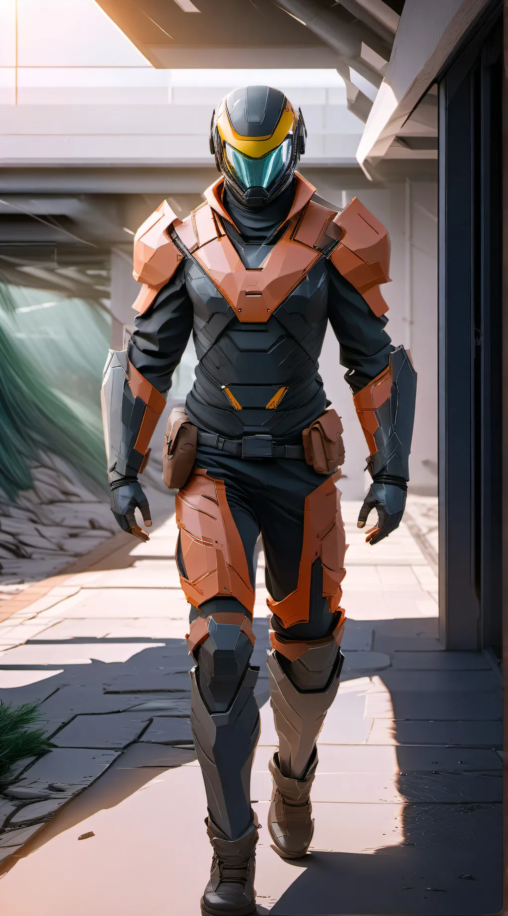 ai character: john armor background