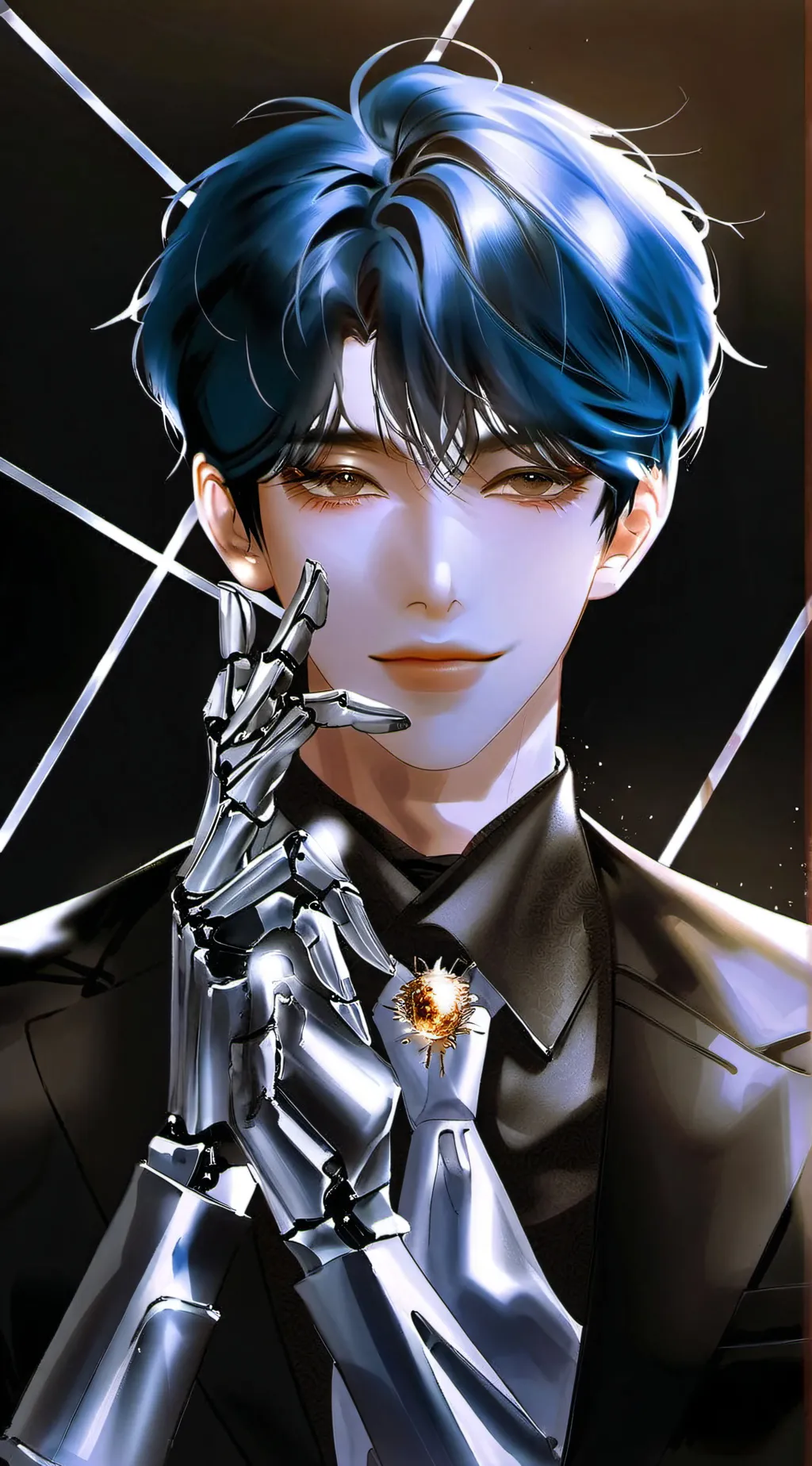 ai character: Damien  background
