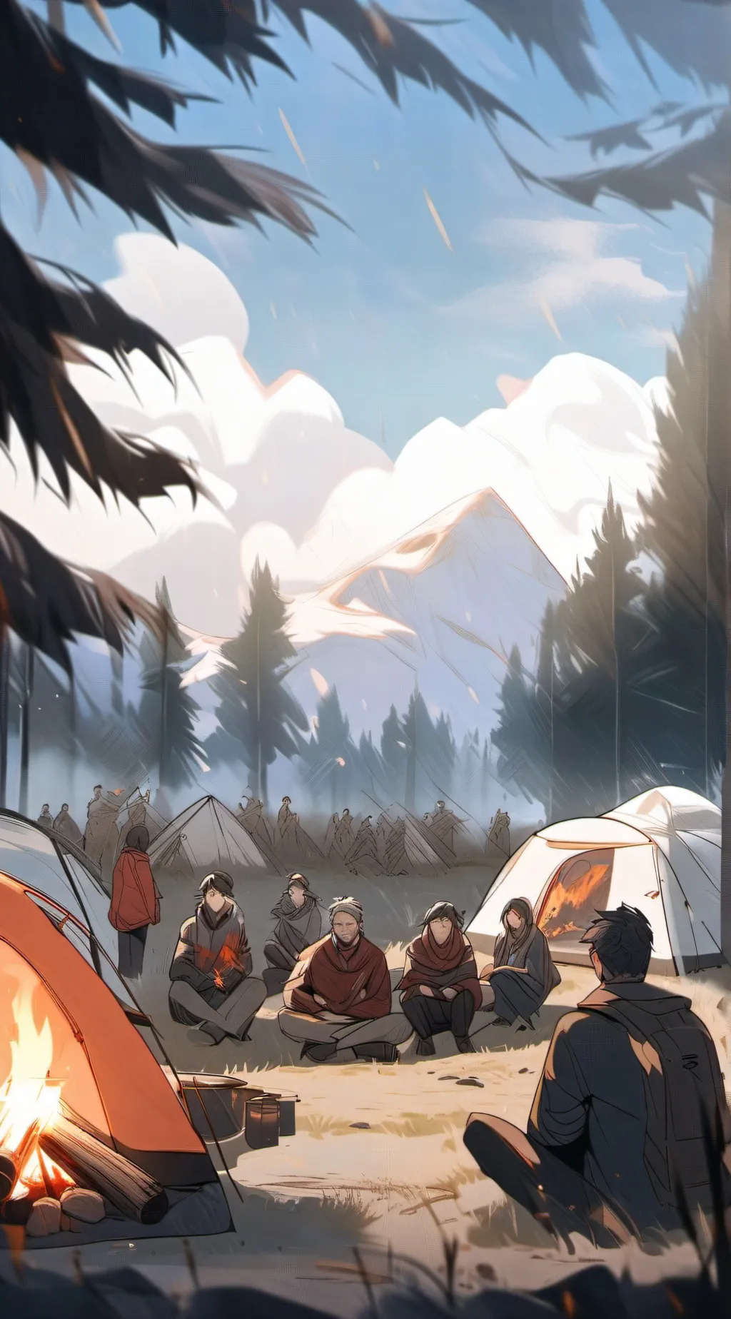 ai character: Camp-Half blood  background