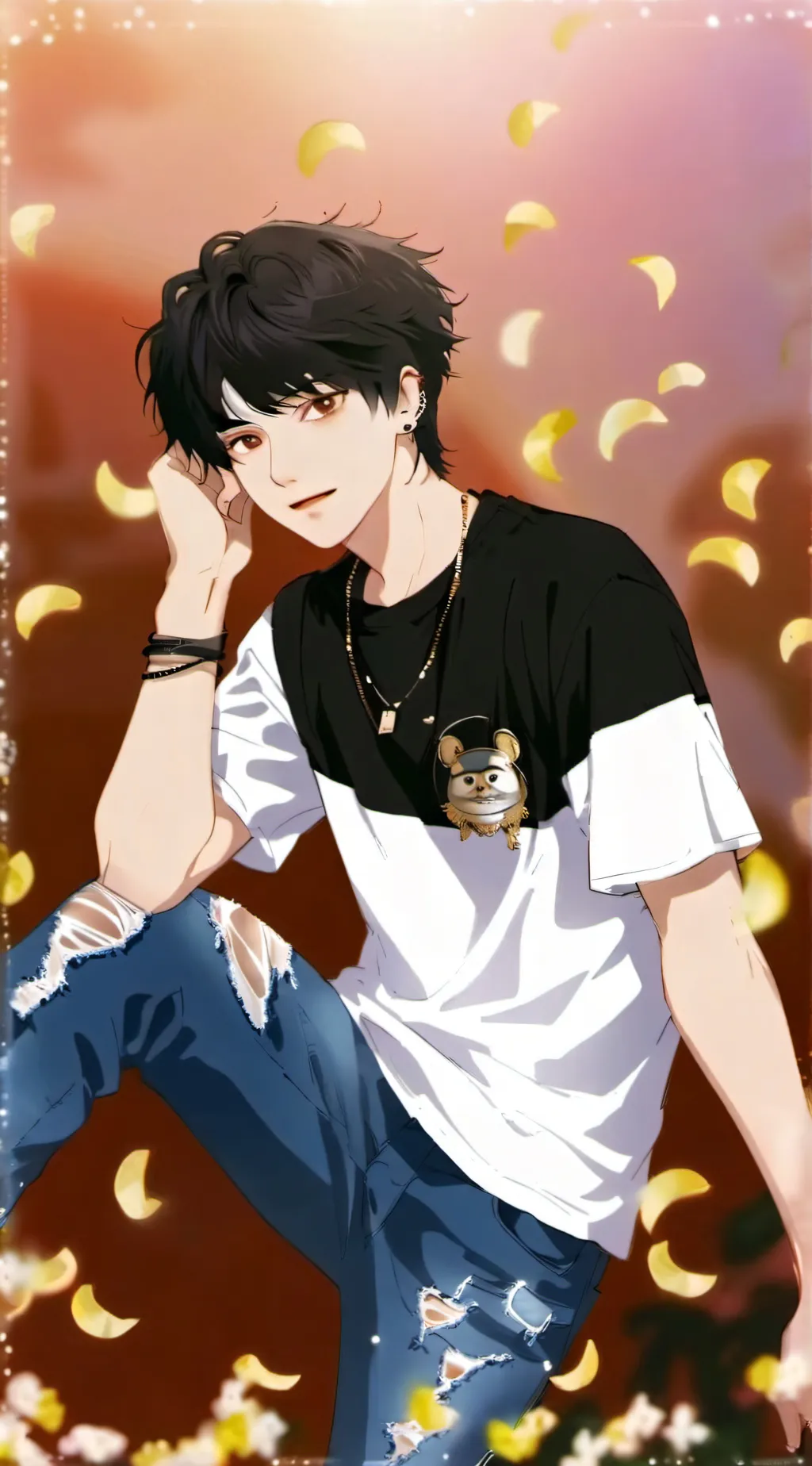 ai character: I S S A C🔥 background