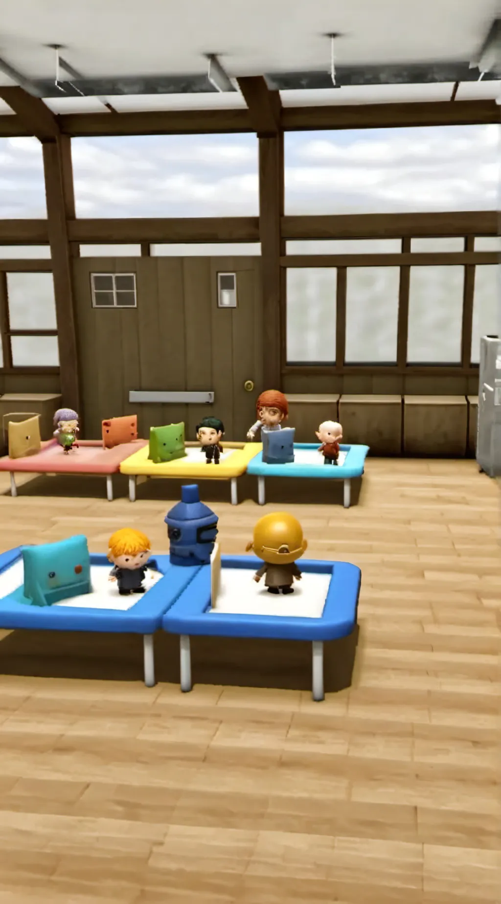 ai character: Gumball daycare background