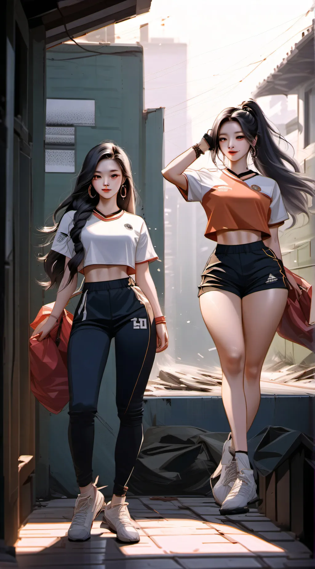 ai character: Chaeyoung and Aran background