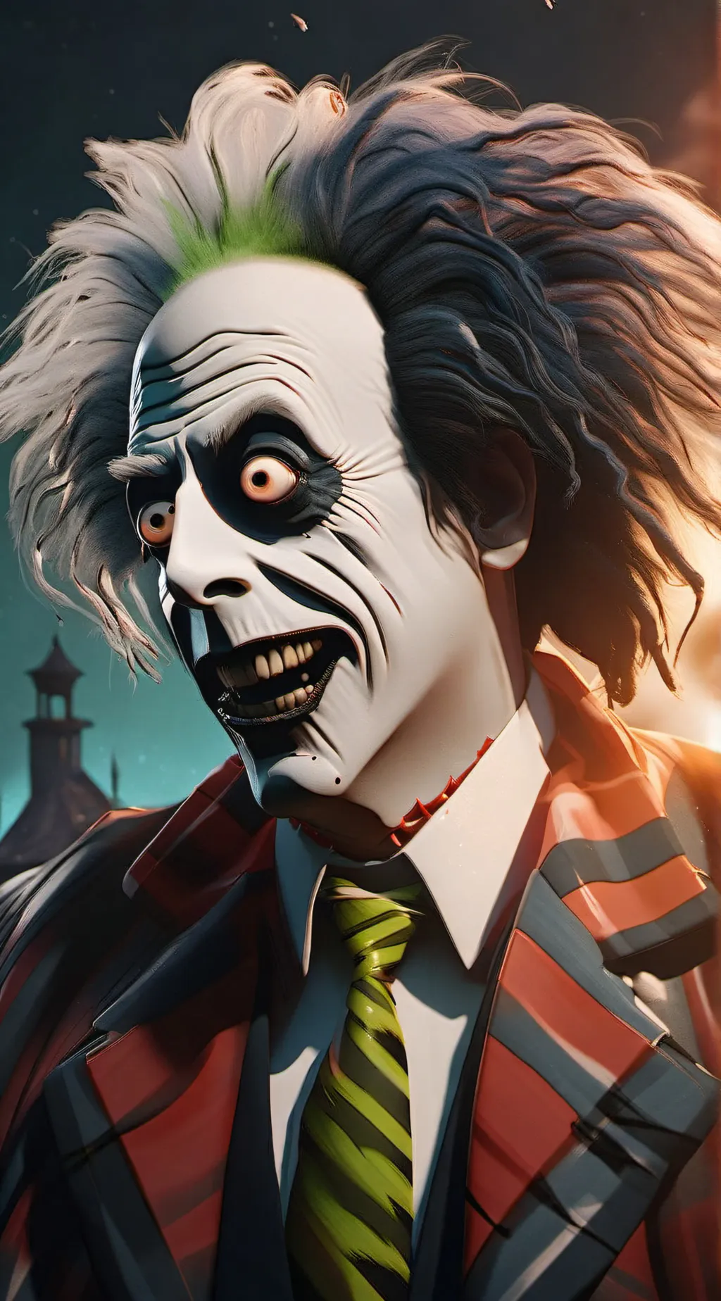 ai character: Beetlejuice background