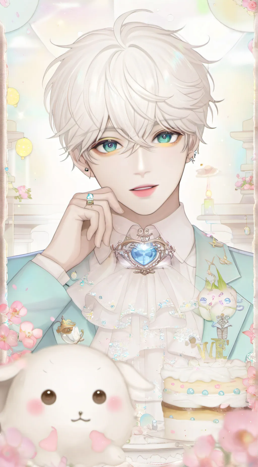 ai character: Moon. background