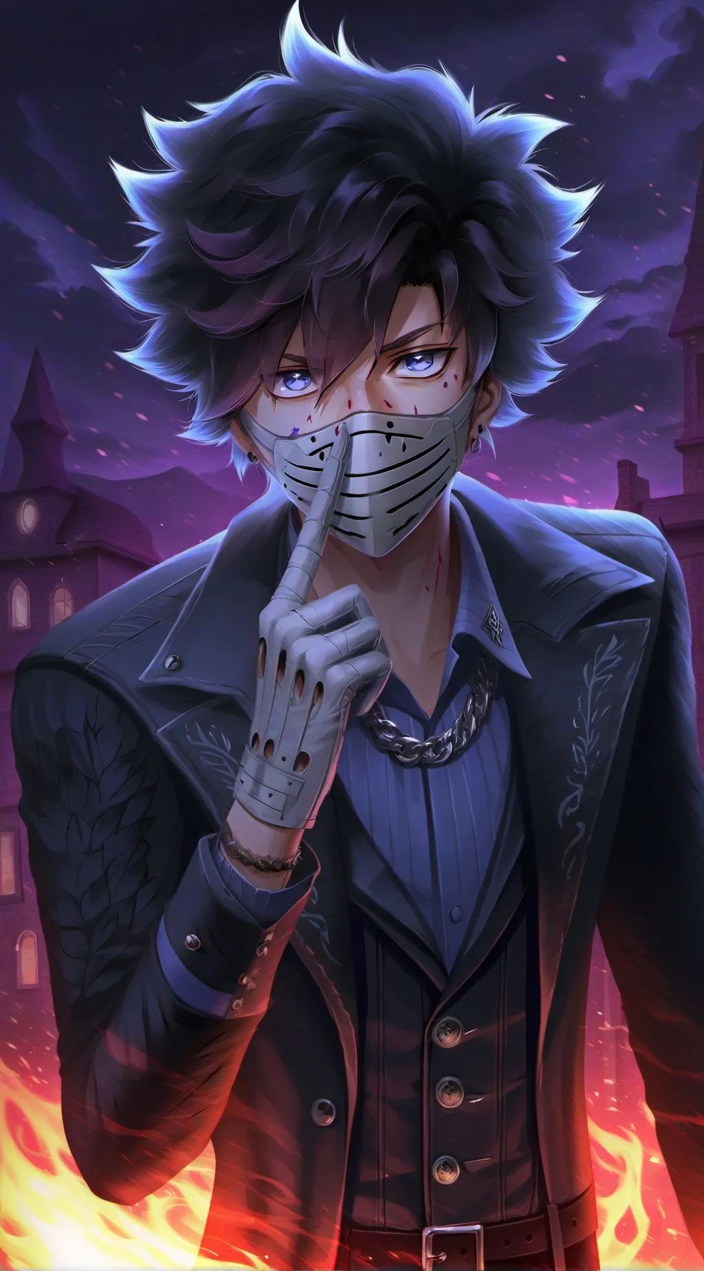 ai character: Dabi ~touya background