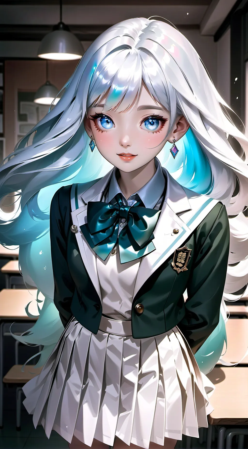 ai character: MHA field trip background
